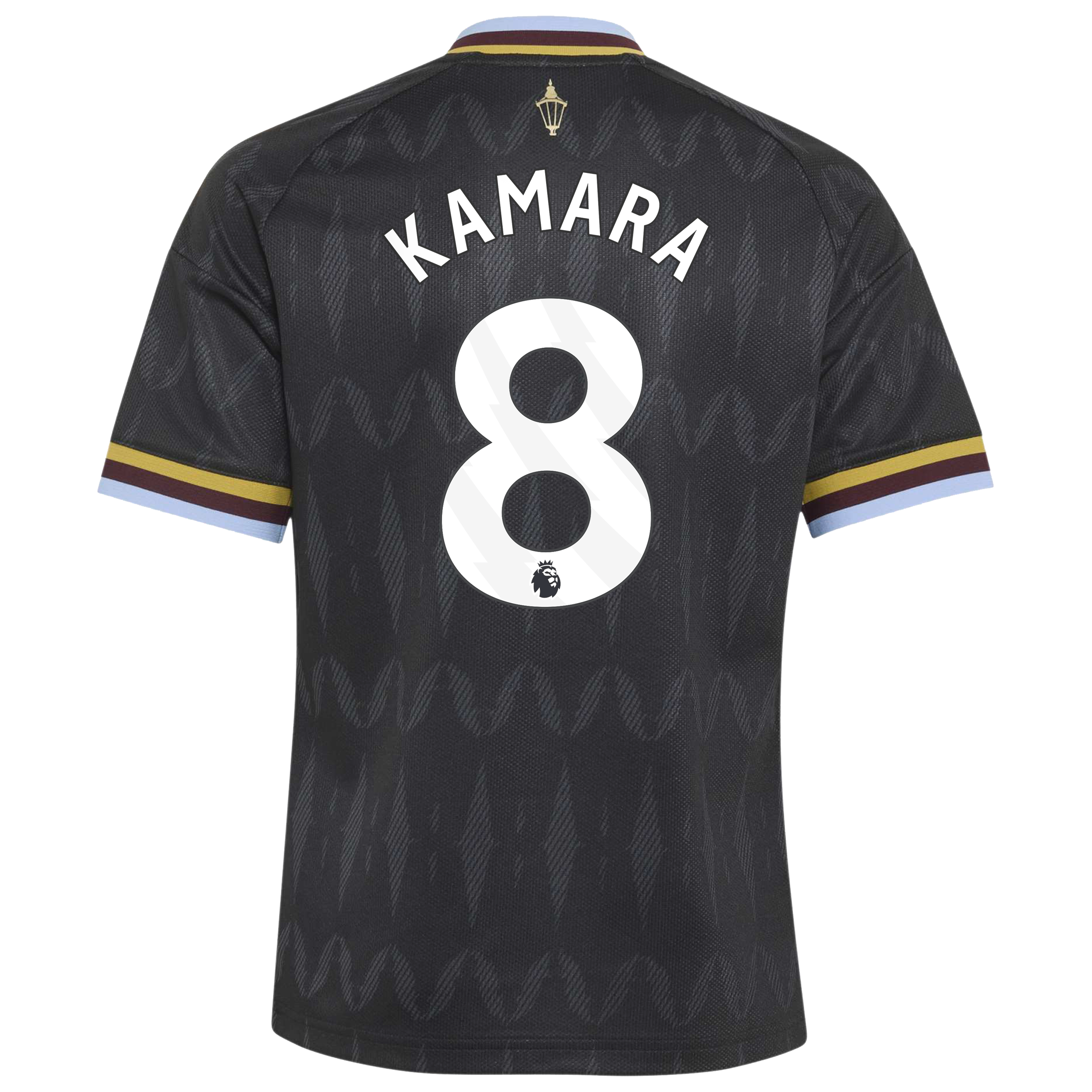 Aston Villa adidas Away Shirt 2026-27 - Kids with Kamara 8 printing, , rebel_hi-res