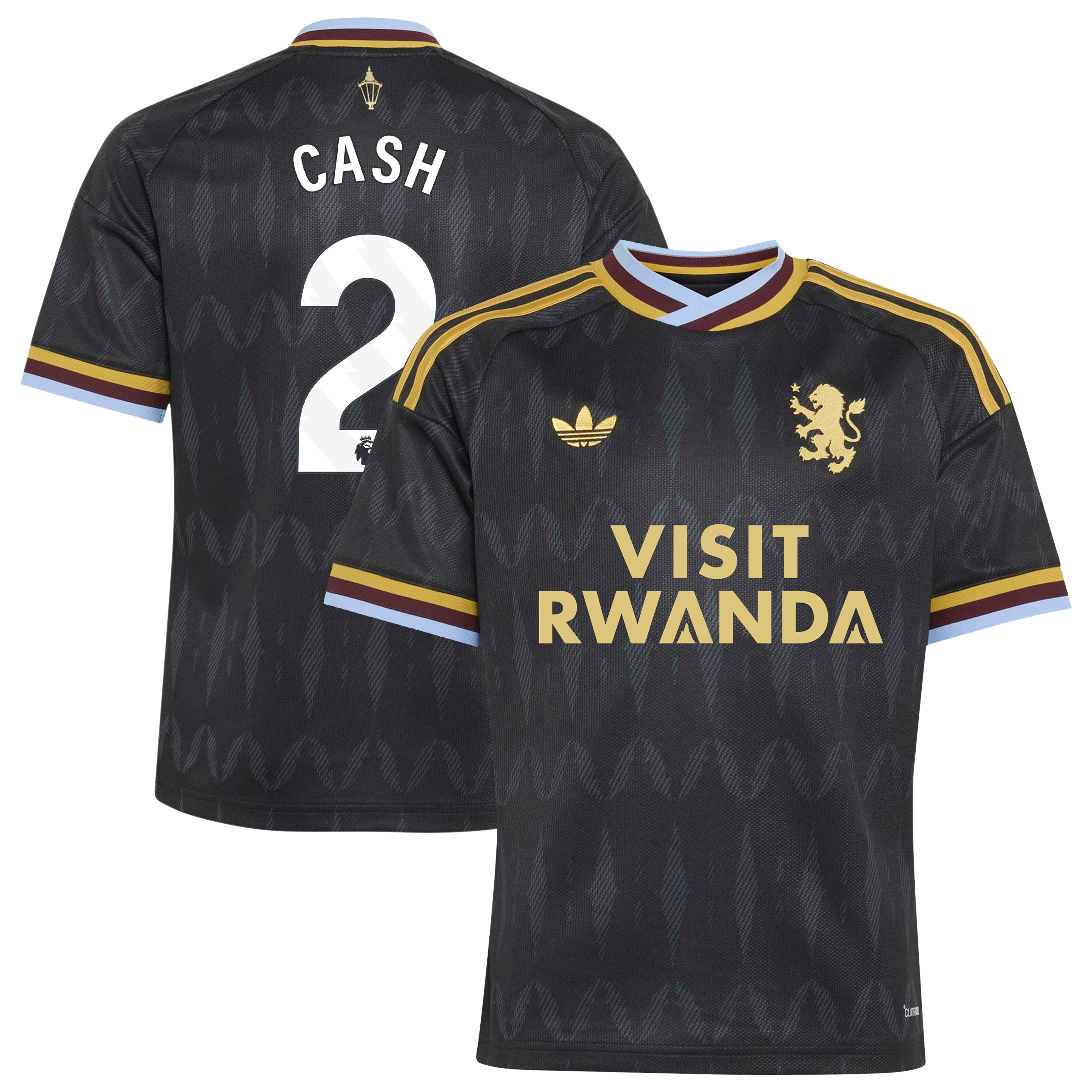 Aston Villa adidas Away Shirt 2026-27 - Kids with Cash 2 printing