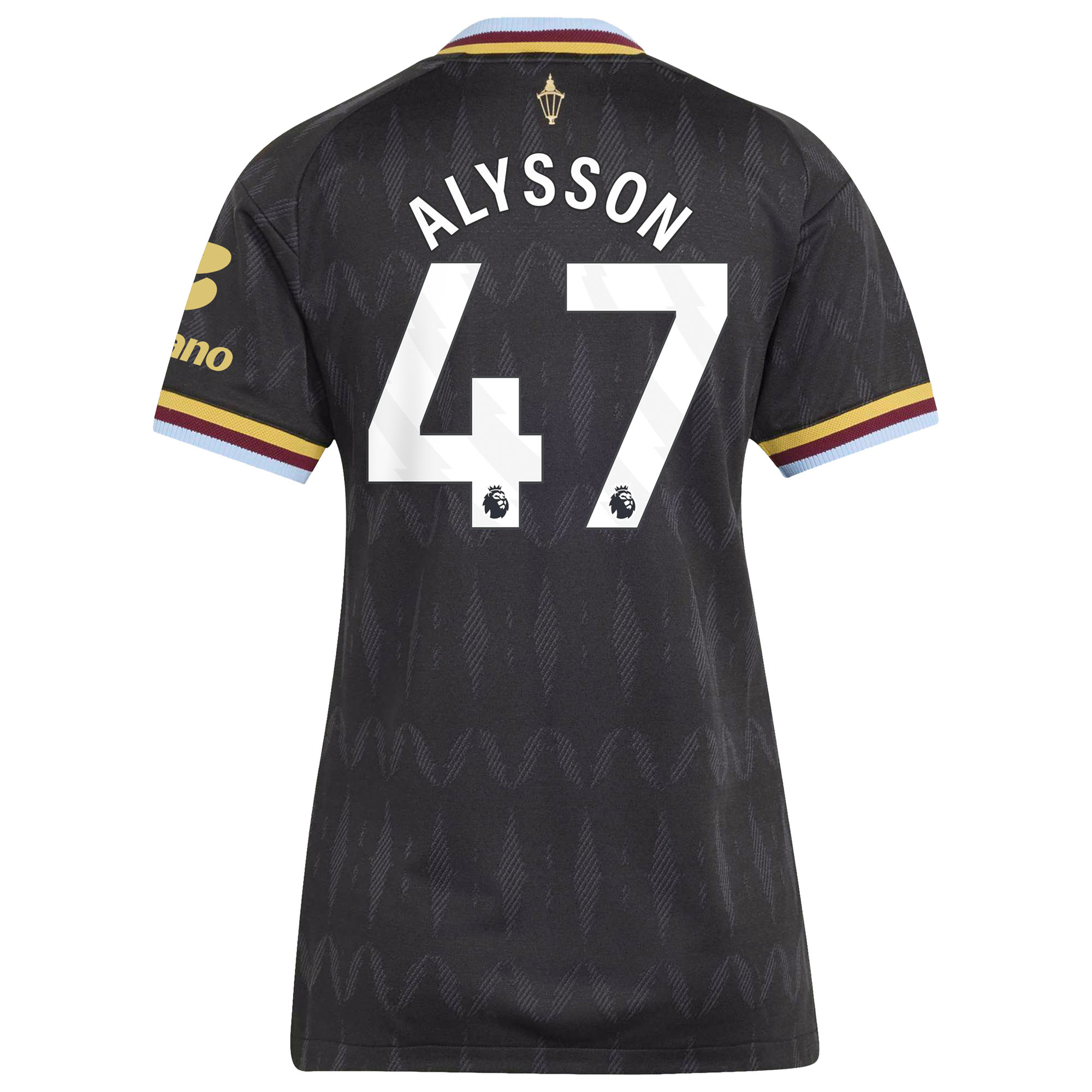 Aston Villa adidas Away Authentic Shirt 2026-27 - Womens with Alysson 47 printing, , rebel_hi-res