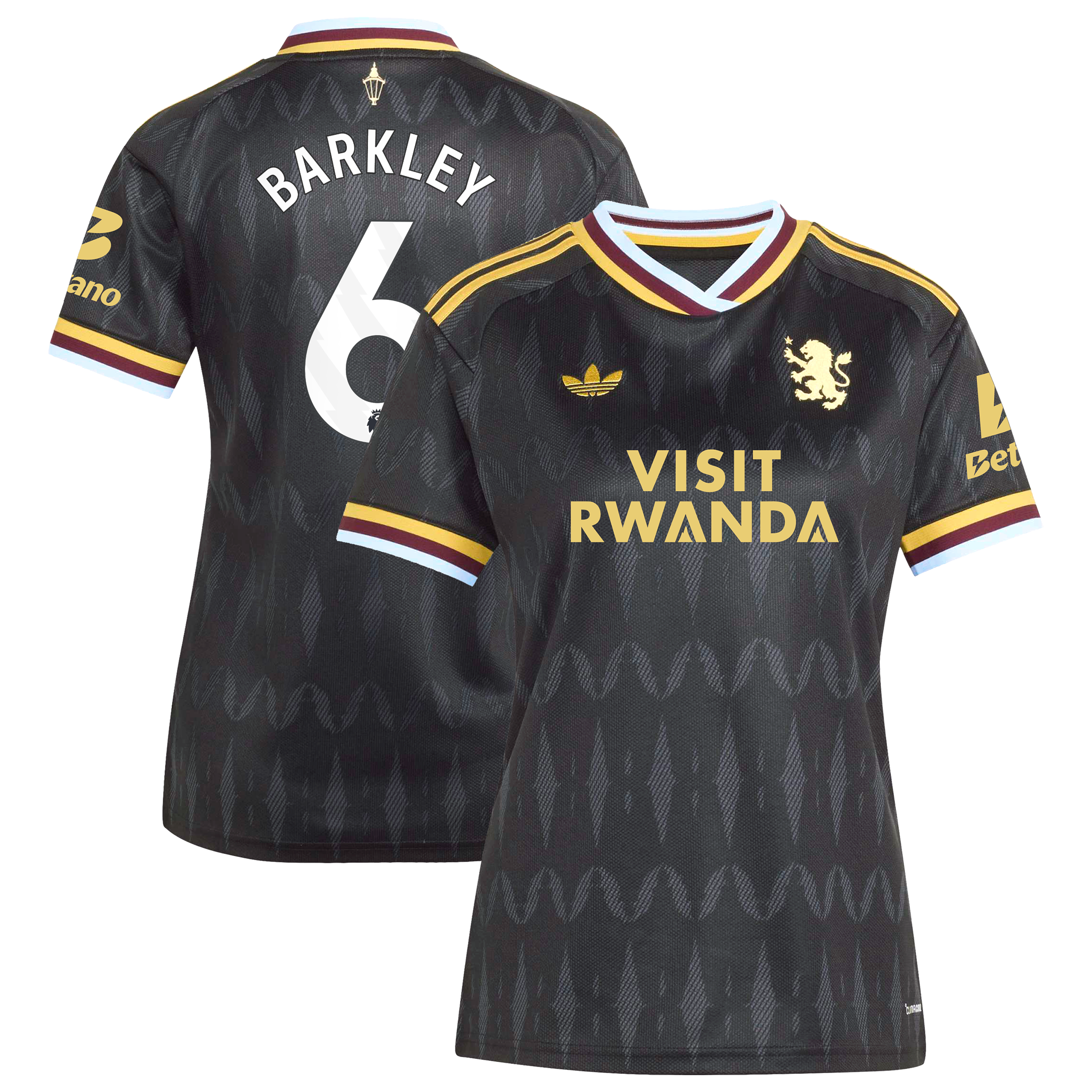 Aston Villa adidas Away Shirt 2026-27 - Womens with Barkley 6 printing