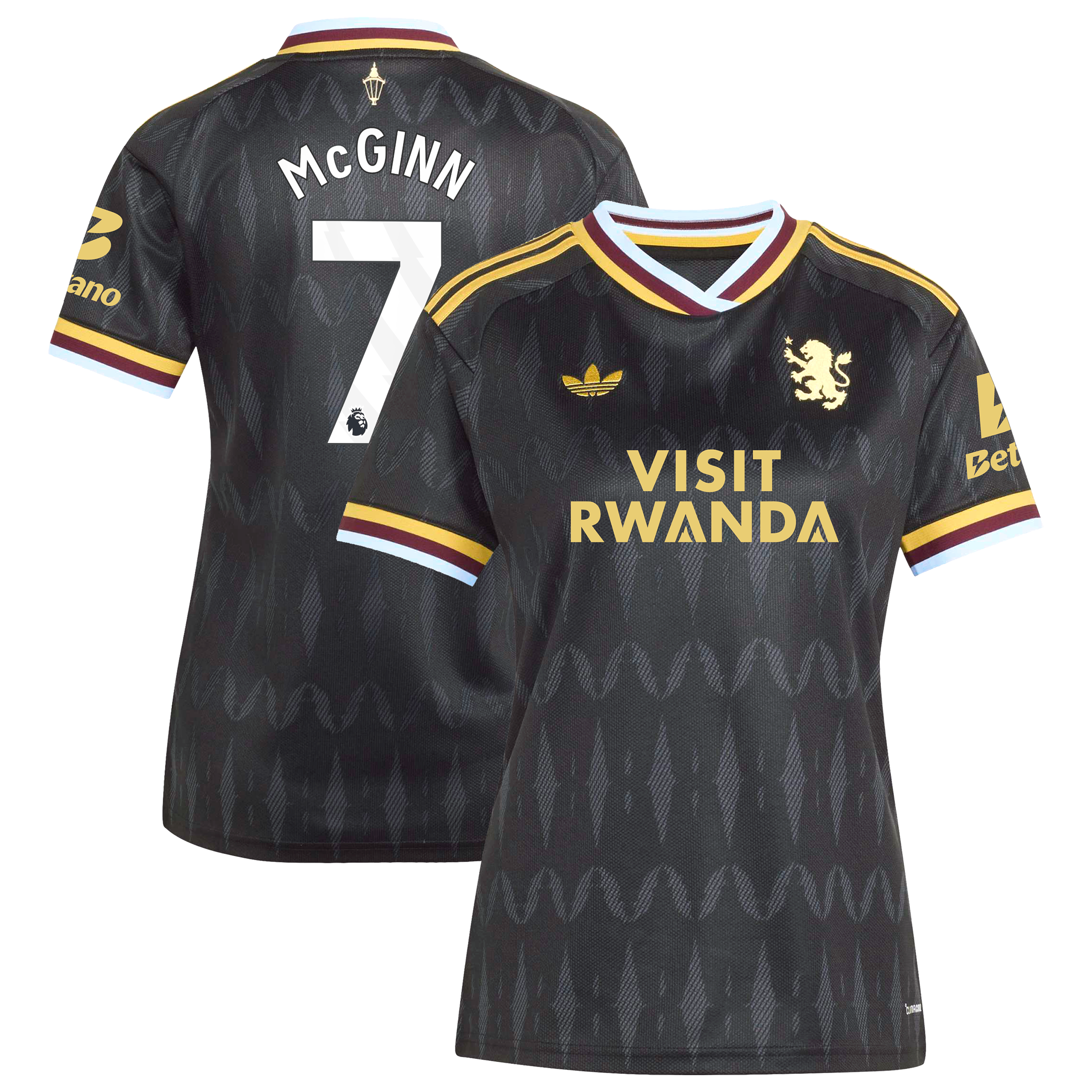 Aston Villa adidas Away Shirt 2026-27 - Womens with Mcginn 7 printing, , rebel_hi-res