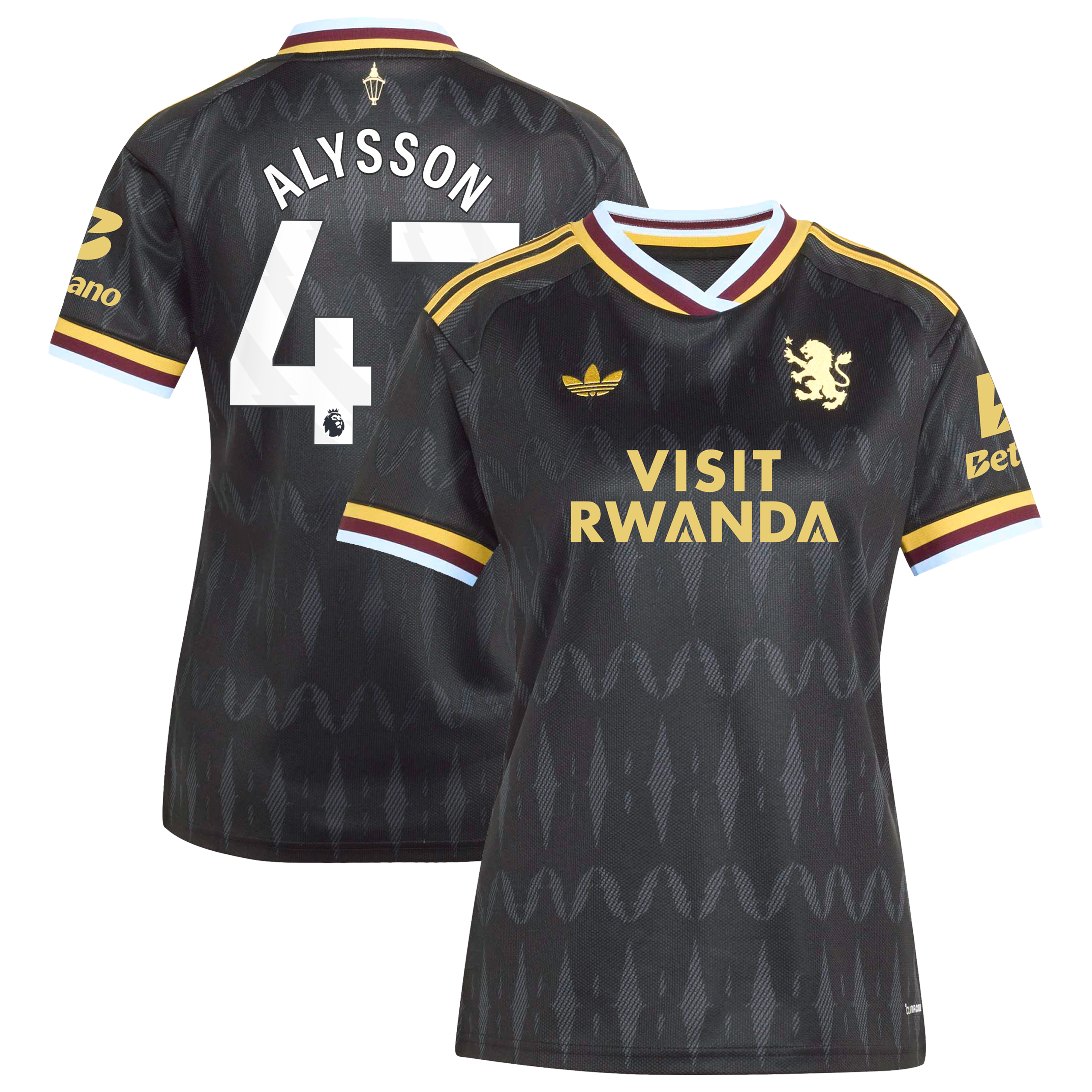 Aston Villa adidas Away Shirt 2026-27 - Womens with Alysson 47 printing
