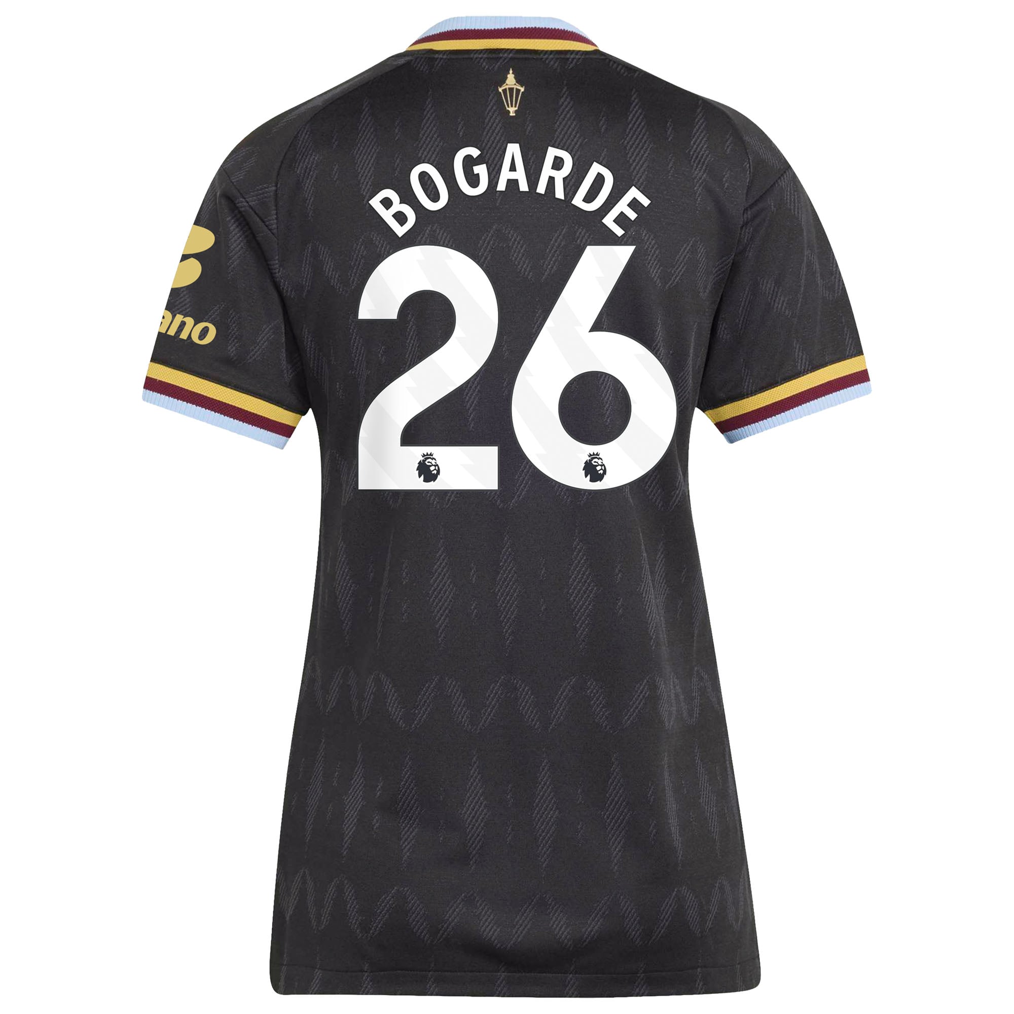 Aston Villa adidas Away Authentic Shirt 2026-27 - Womens with Bogarde 26 printing, , rebel_hi-res