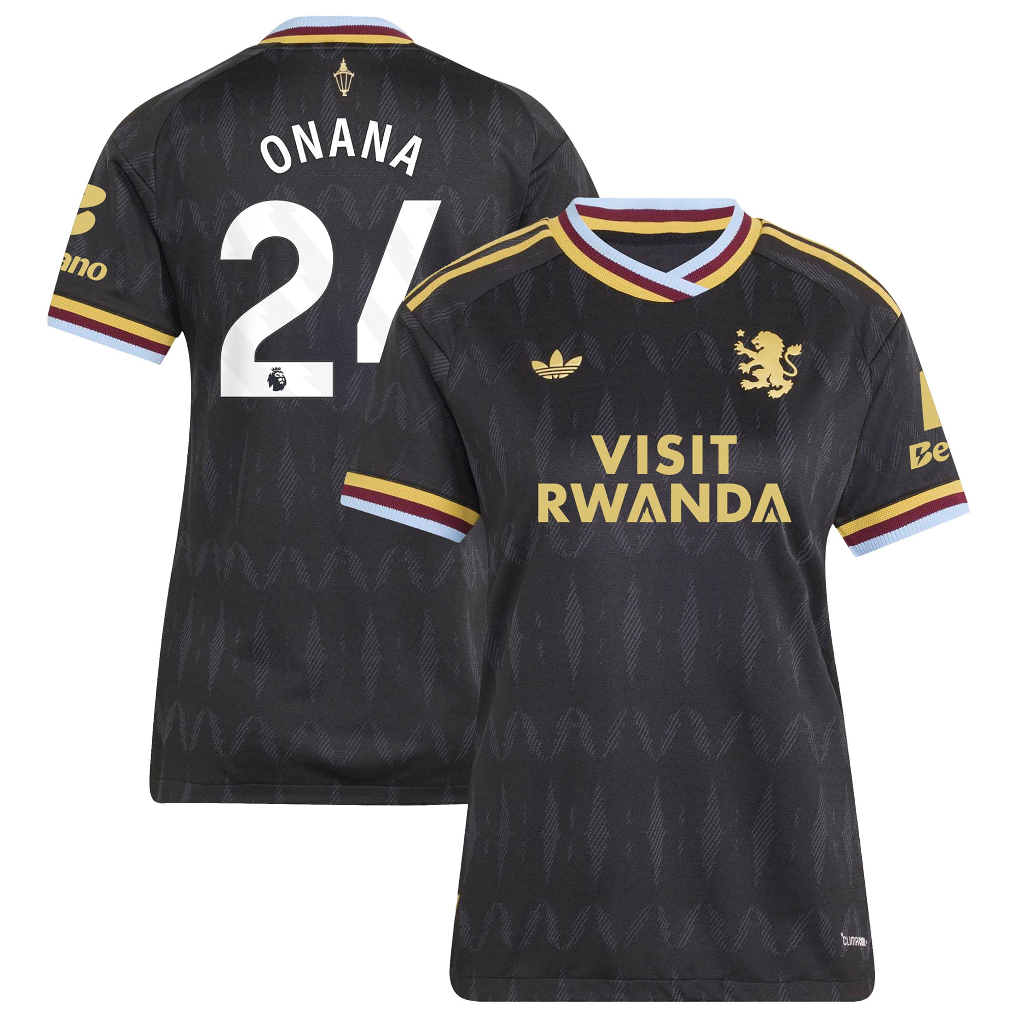 Aston Villa adidas Away Authentic Shirt 2026-27 - Womens with Onana 24 printing