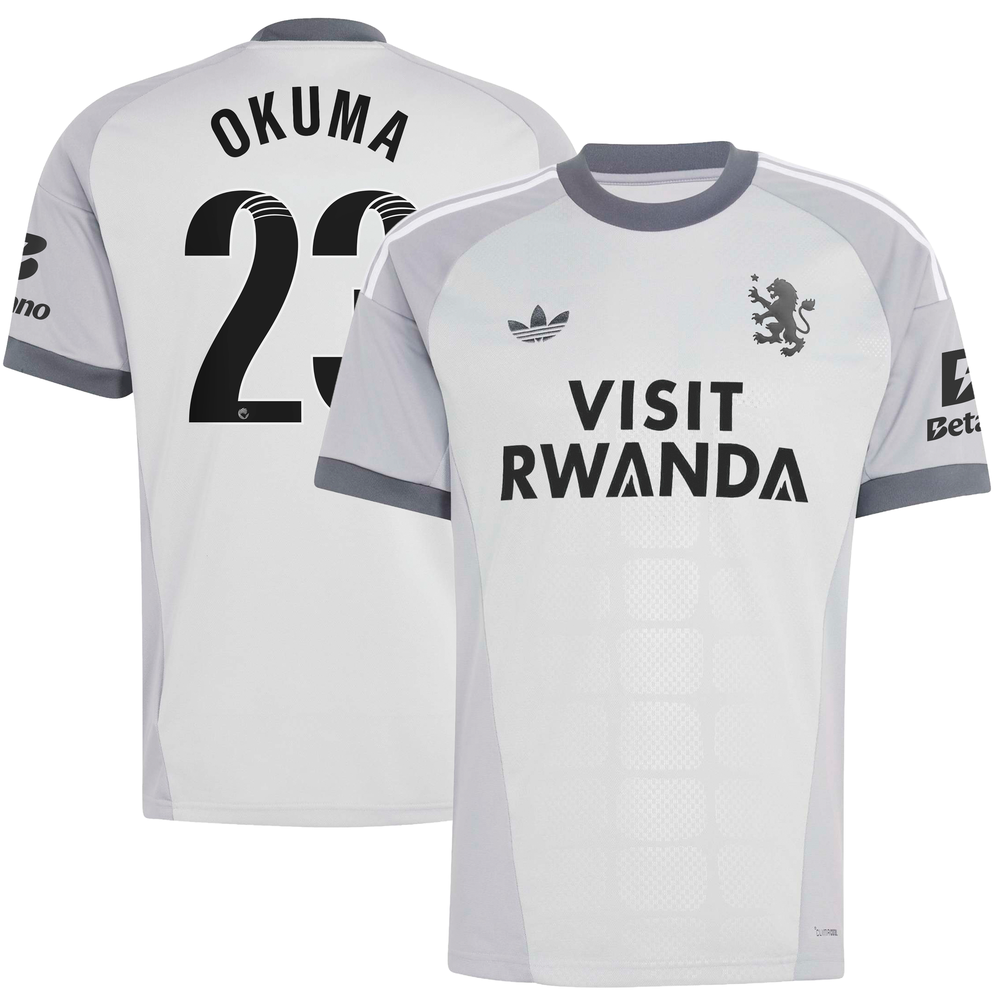Aston Villa adidas WSL Goalkeeper Shirt 2026-27 with Okuma 23 printing