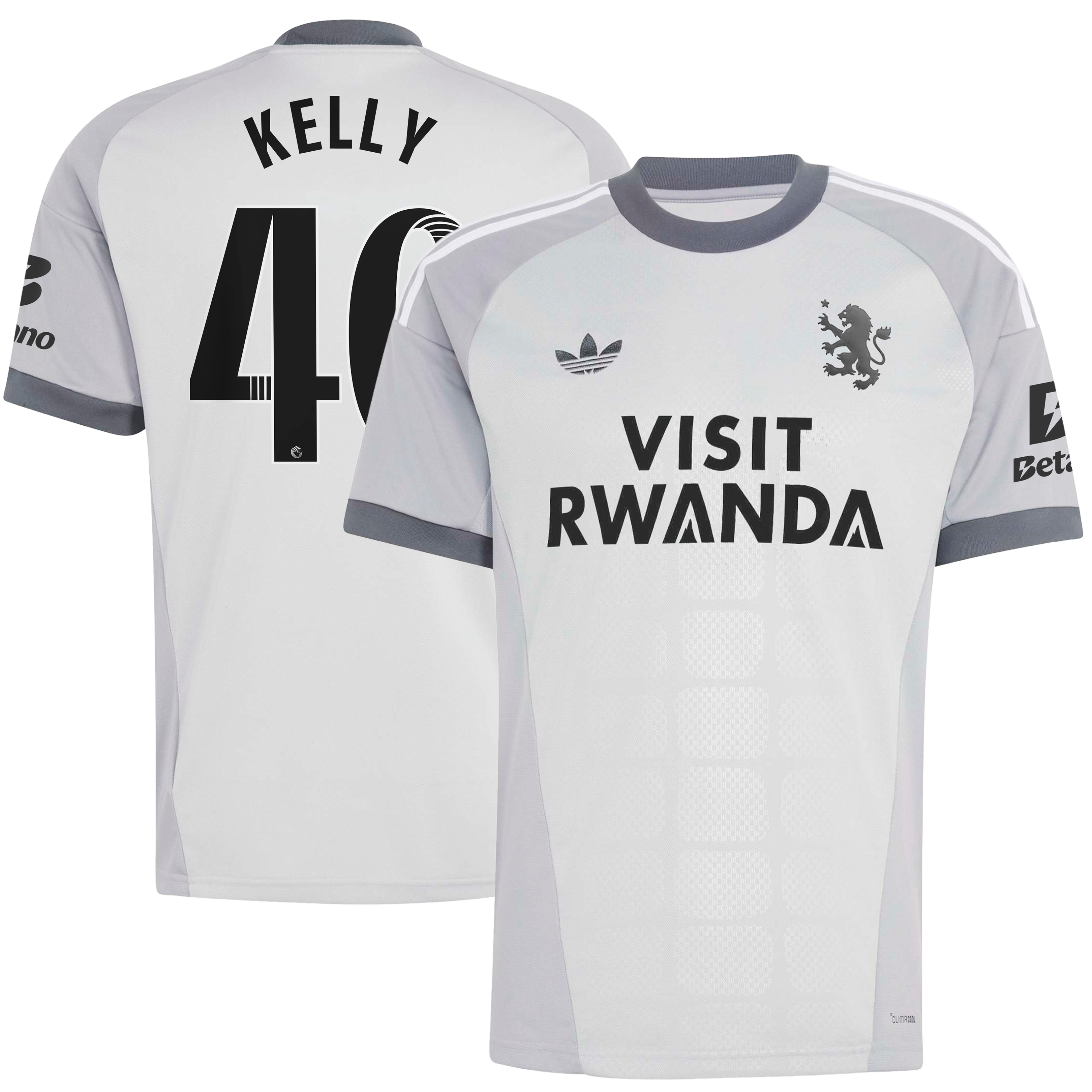 Aston Villa adidas WSL Goalkeeper Shirt 2026-27 with Kelly 40 printing