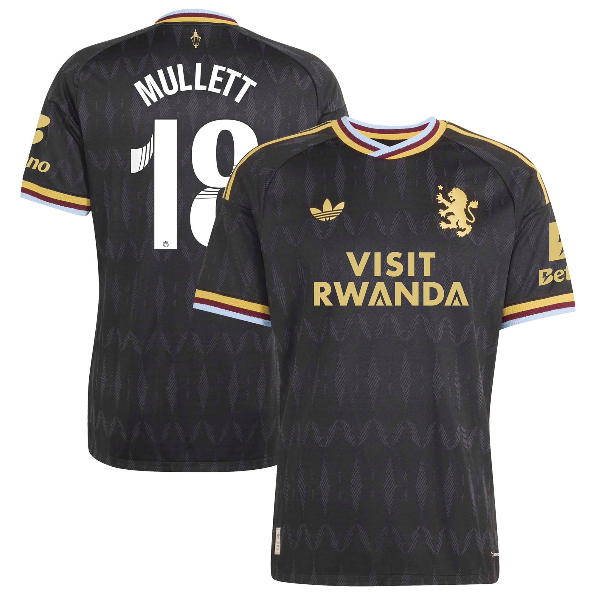 Aston Villa adidas WSL Away Authentic Shirt 2026-27 with Mullett 18 printing, , rebel_hi-res