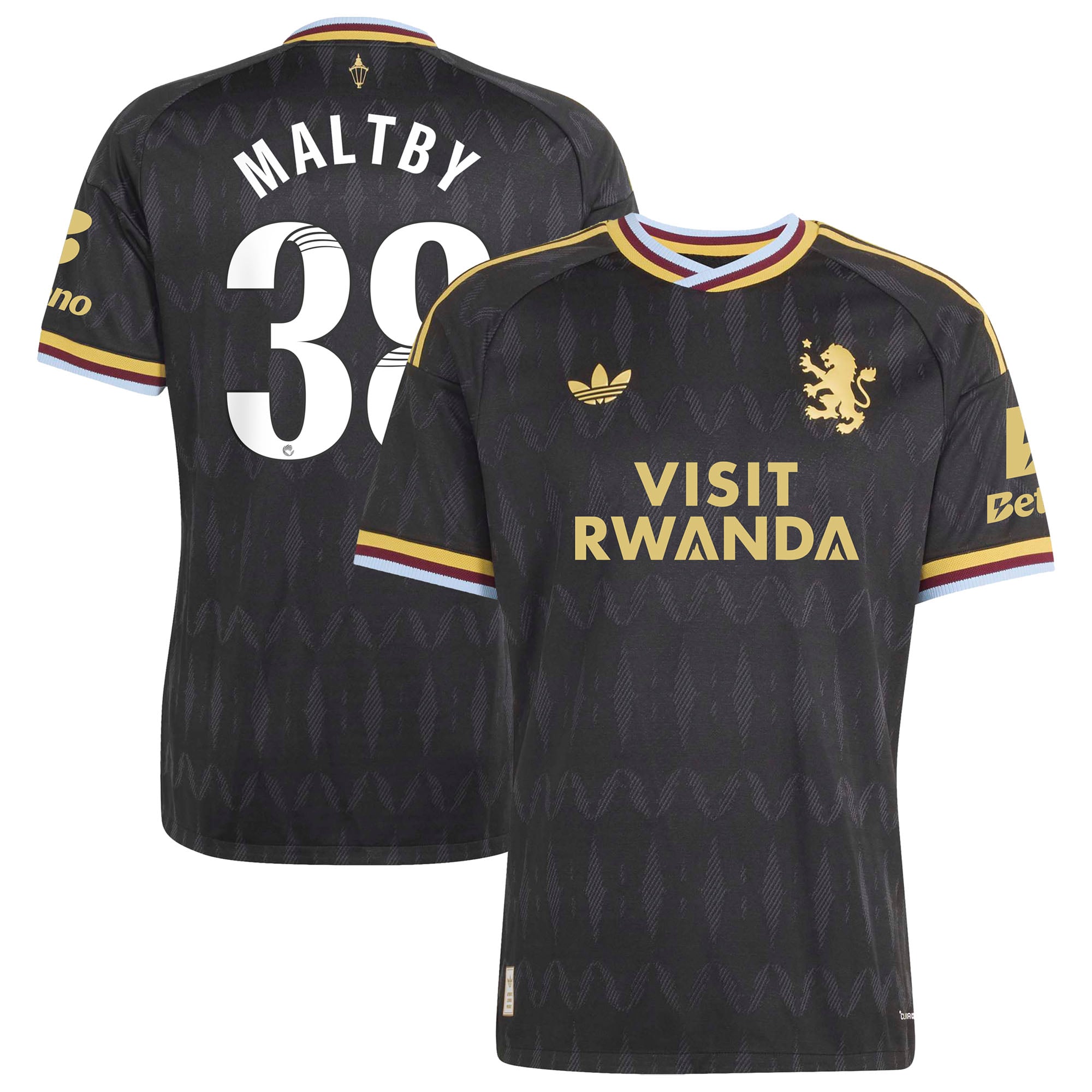 Aston Villa adidas WSL Away Authentic Shirt 2026-27 with Maltby 38 printing