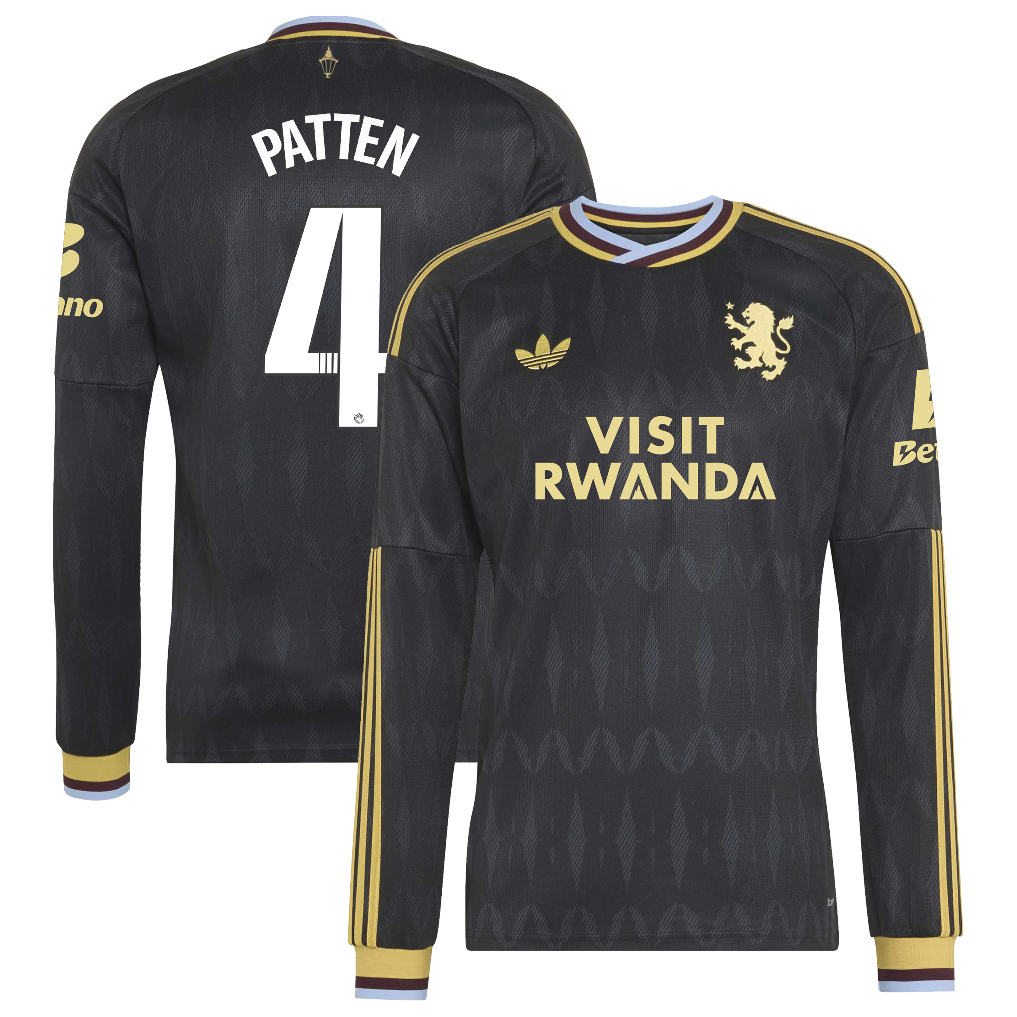 Aston Villa adidas WSL Away Shirt 2026-27 - Long Sleeve with Patten 4 printing, , rebel_hi-res