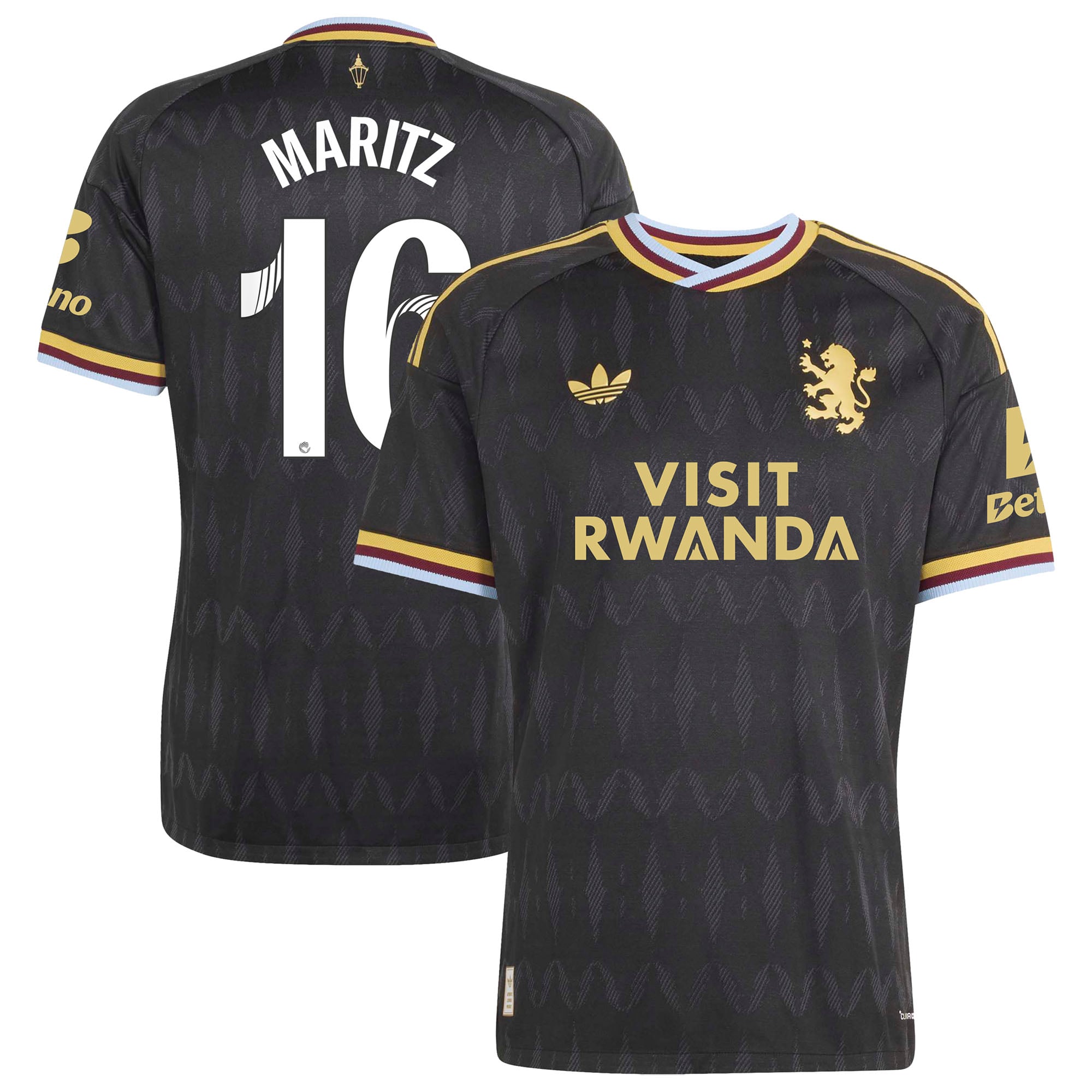 Aston Villa adidas WSL Away Authentic Shirt 2026-27 with Maritz 16 printing