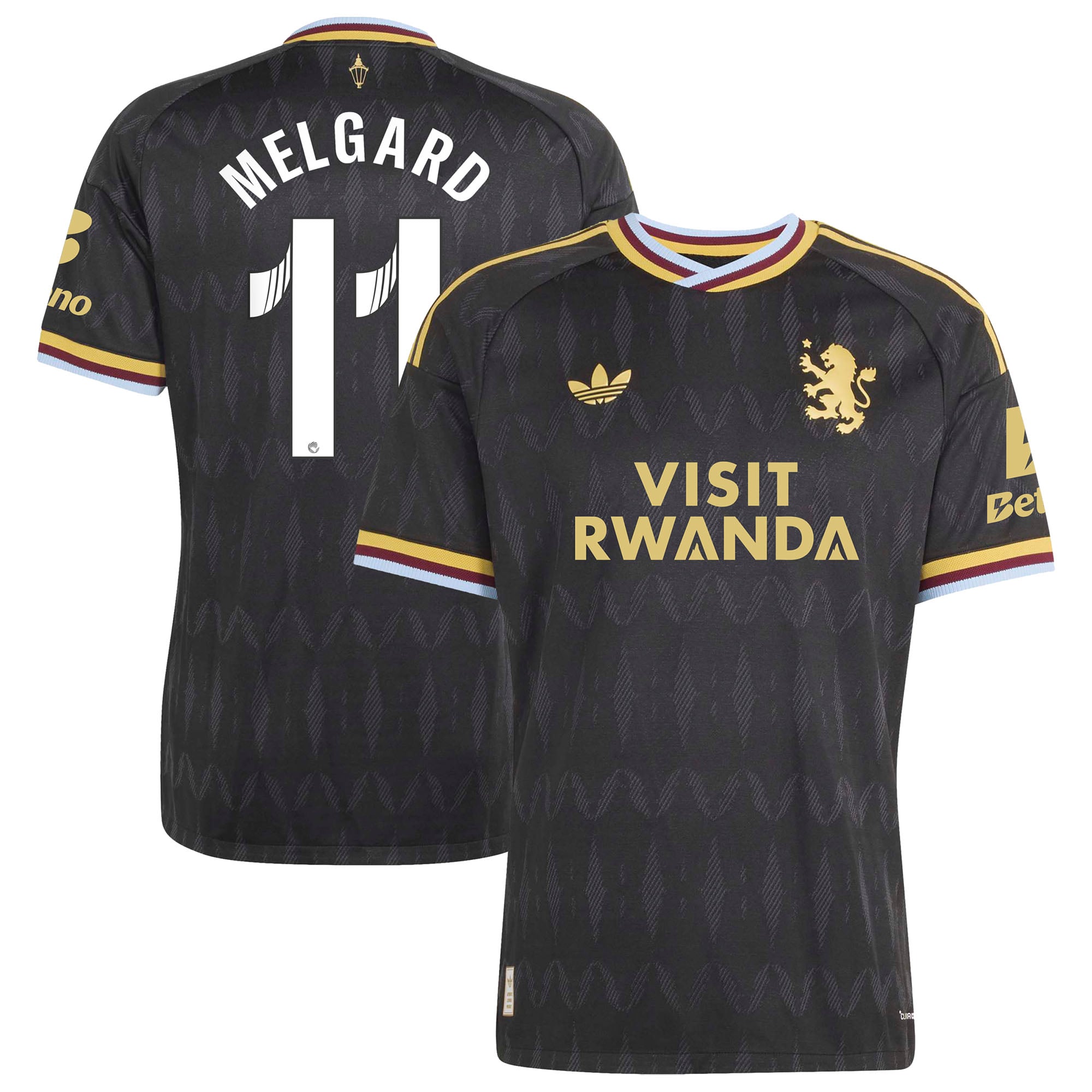 Aston Villa adidas WSL Away Authentic Shirt 2026-27 with Melgard 11 printing