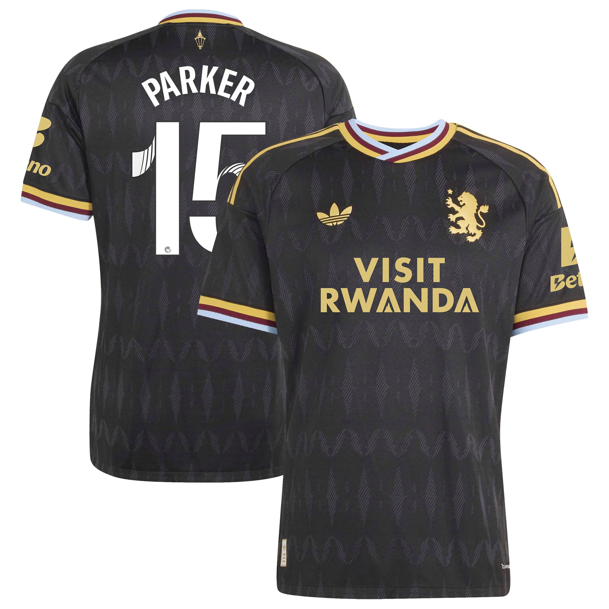 Aston Villa adidas WSL Away Authentic Shirt 2026-27 with Parker 15 printing