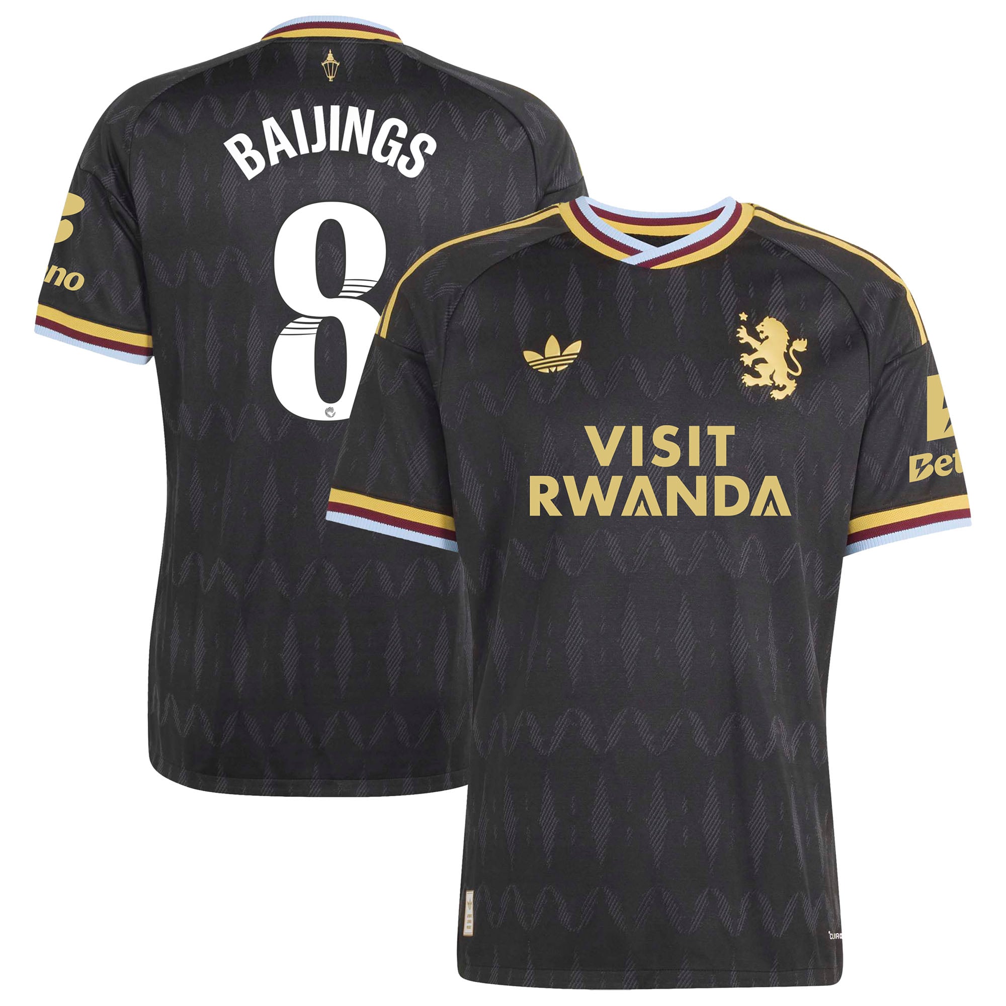 Aston Villa adidas WSL Away Authentic Shirt 2026-27 with Baijings 8 printing, , rebel_hi-res