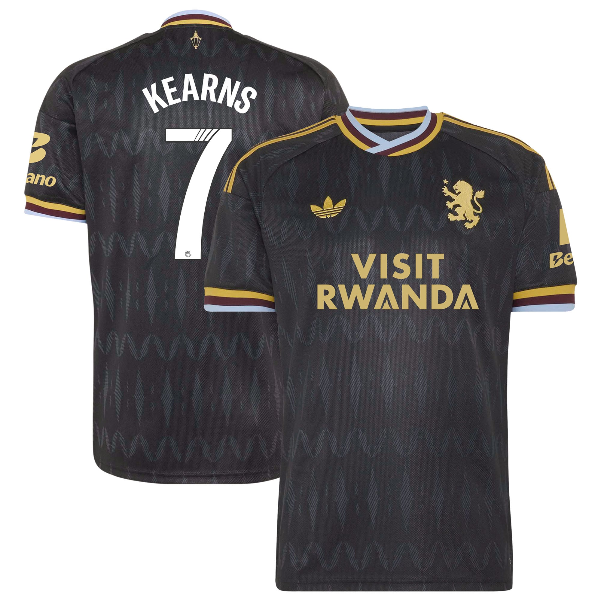 Aston Villa adidas WSL Away Shirt 2026-27 with Kearns 7 printing, , rebel_hi-res