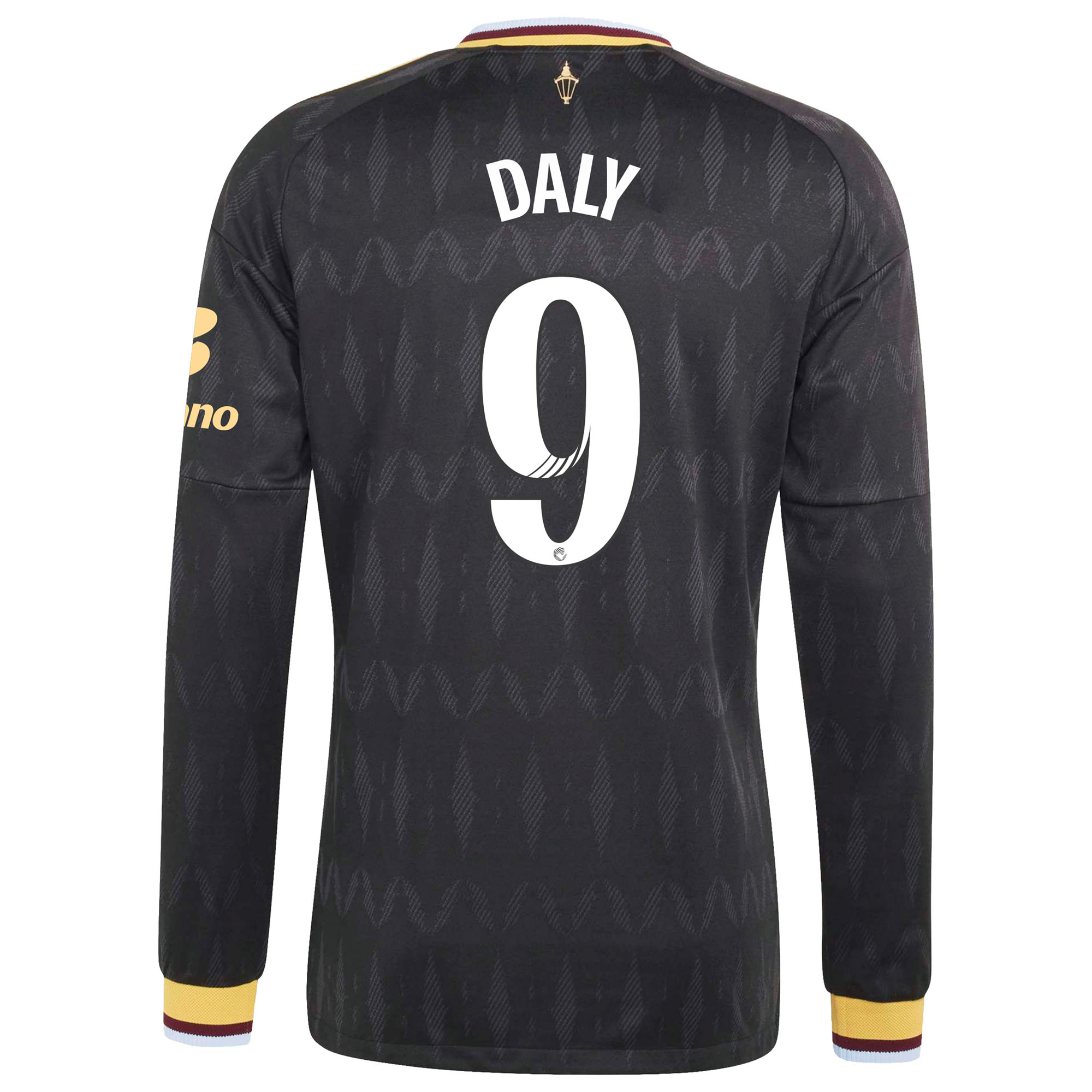 Aston Villa adidas WSL Away Authentic Shirt 2026-27 - Long Sleeve with Daly 9 printing, , rebel_hi-res