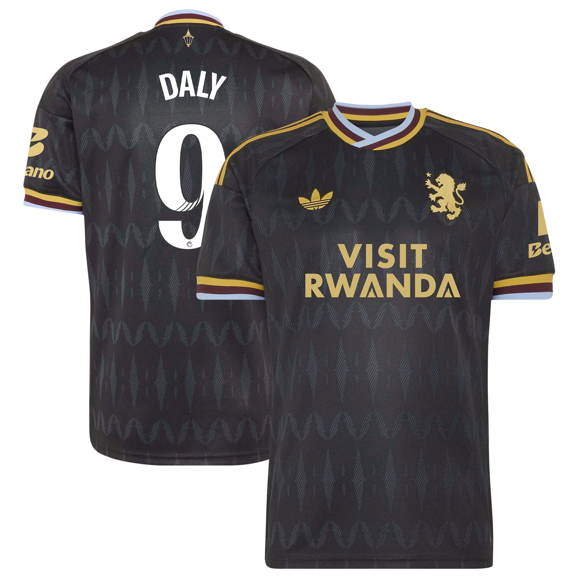 Aston Villa adidas WSL Away Shirt 2026-27 with Daly 9 printing