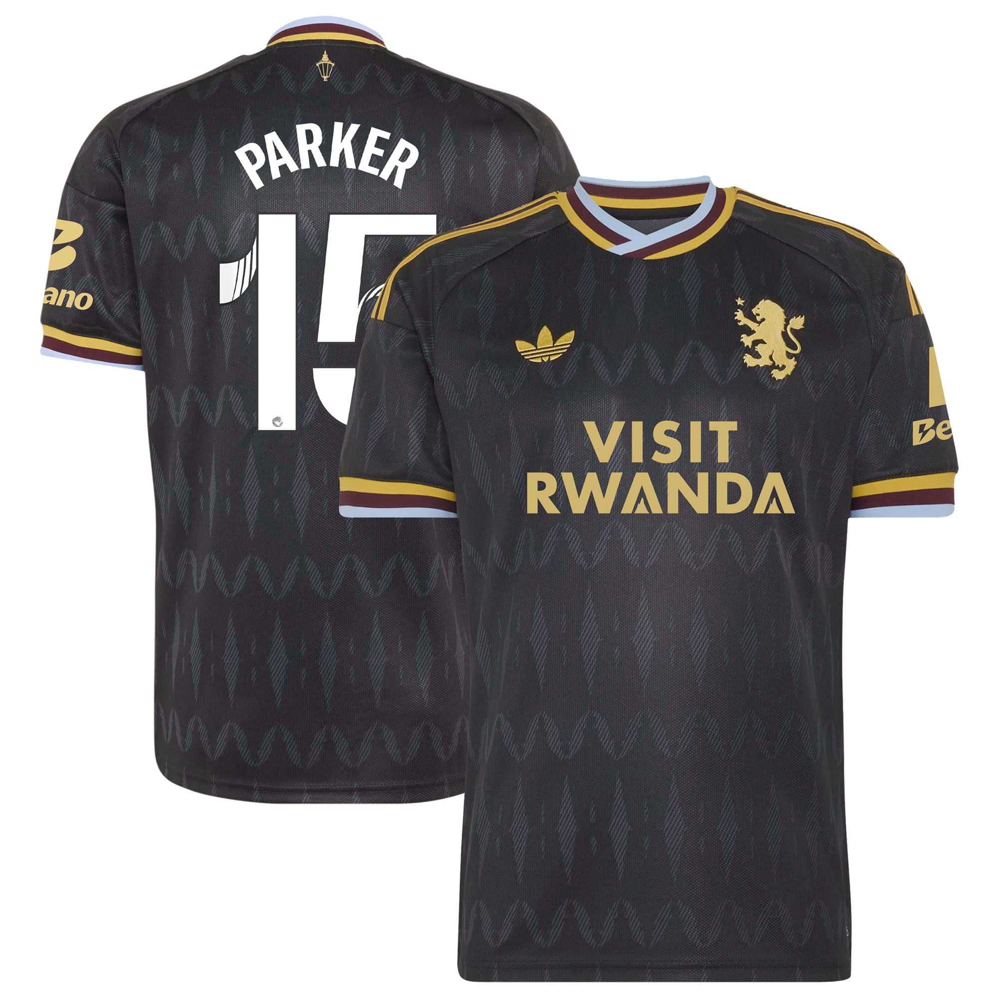 Aston Villa adidas WSL Away Shirt 2026-27 with Parker 15 printing, , rebel_hi-res