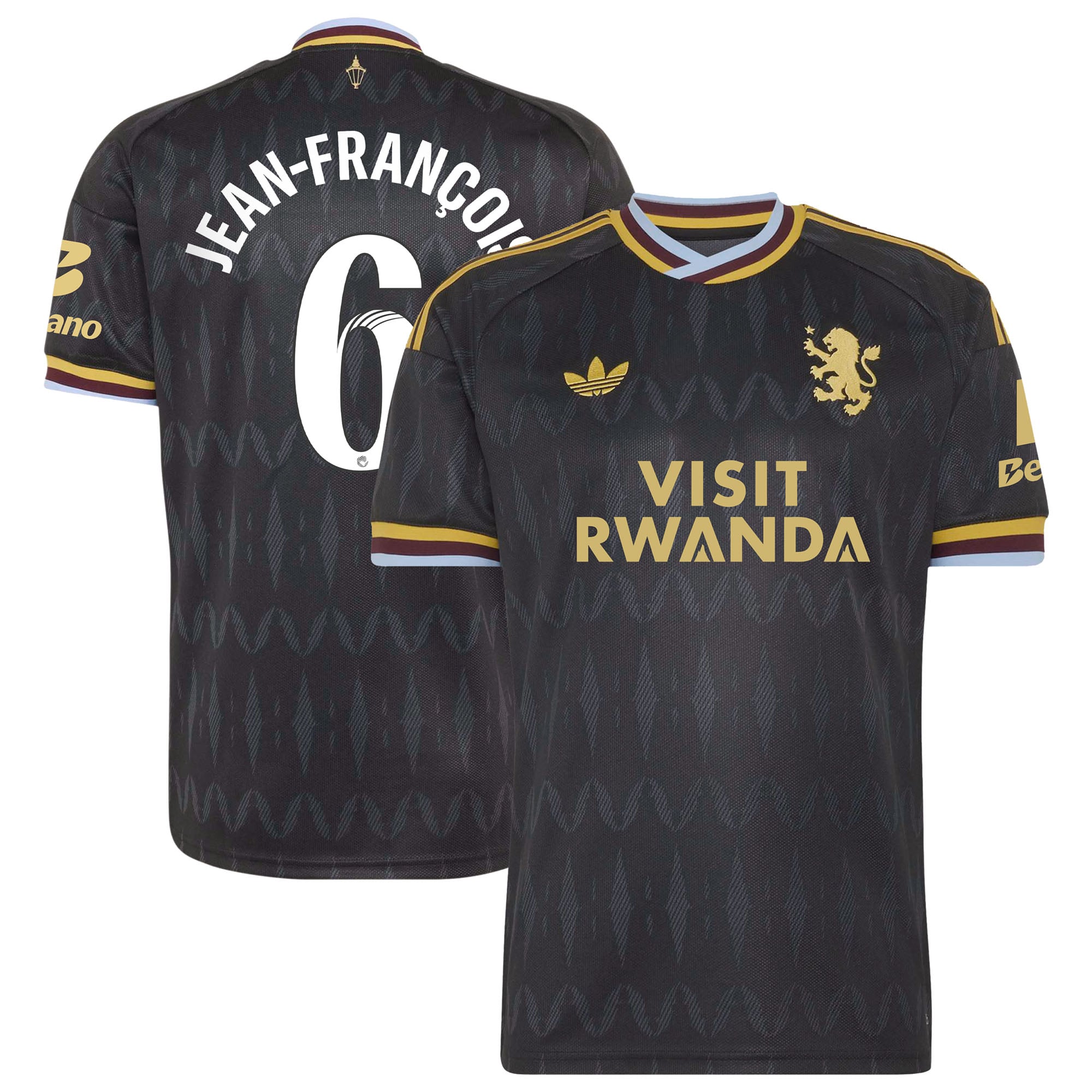 Aston Villa adidas WSL Away Shirt 2026-27 with Jean-françois 6 printing