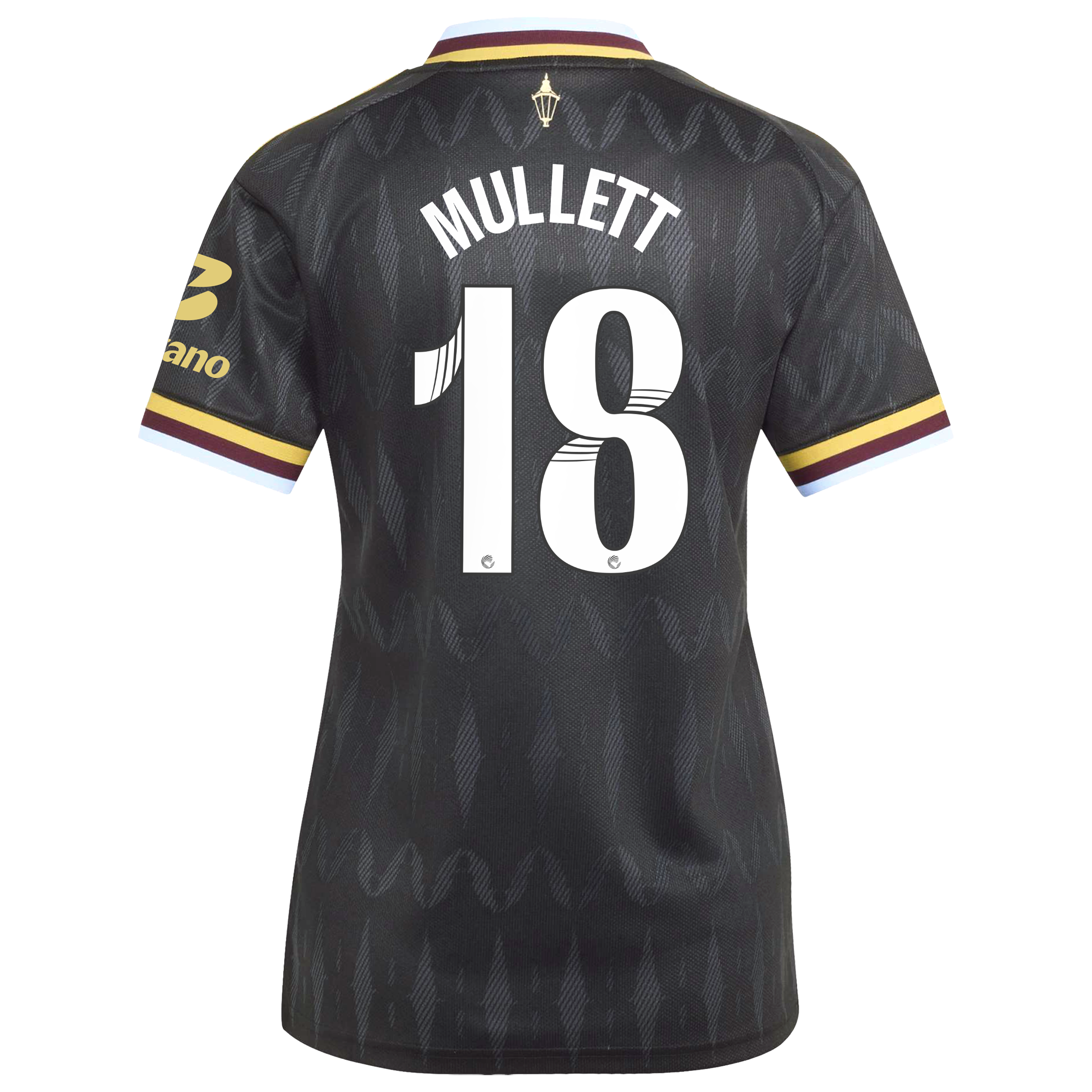 Aston Villa adidas WSL Away Shirt 2026-27 - Womens with Mullett 18 printing, , rebel_hi-res
