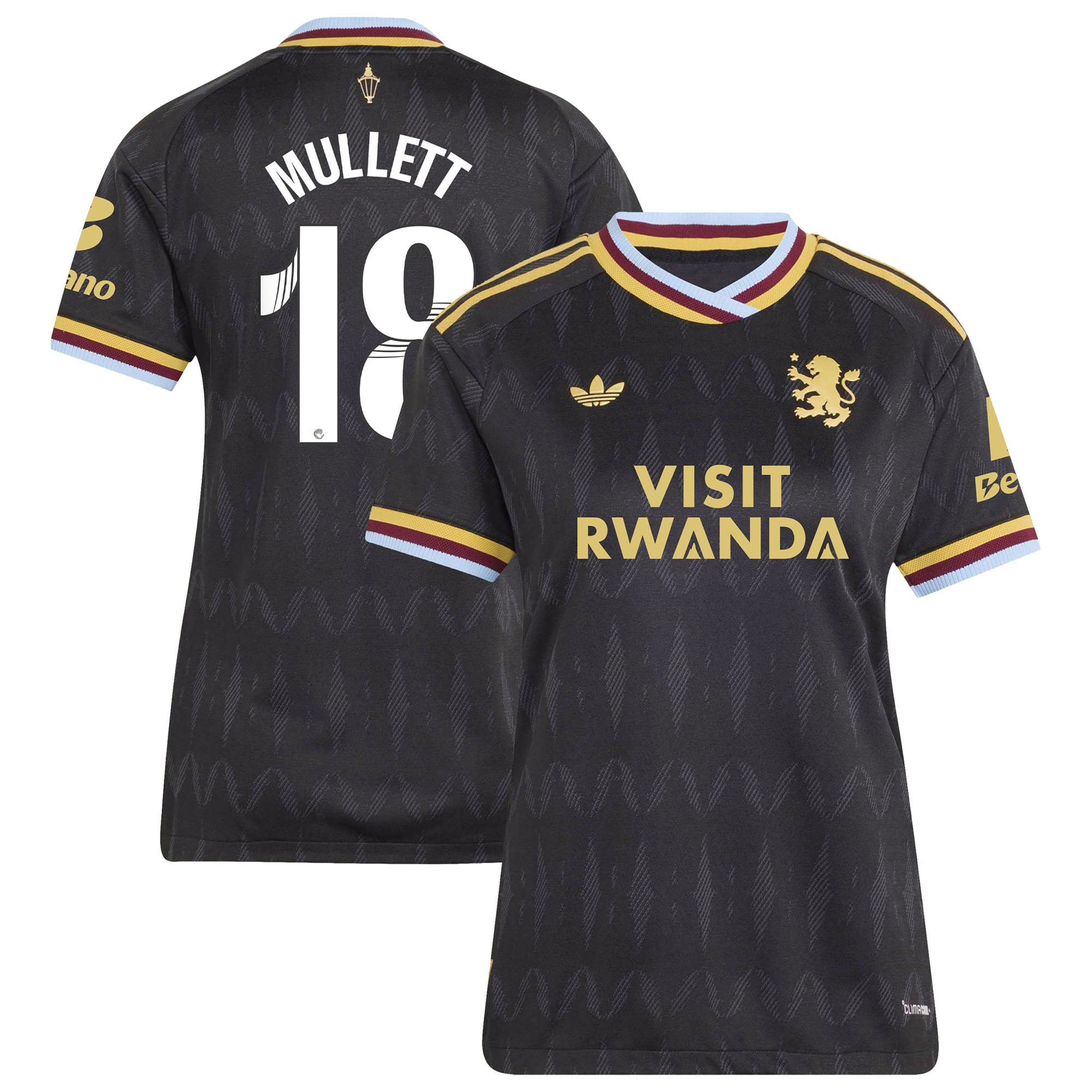 Aston Villa adidas WSL Away Authentic Shirt 2026-27 - Womens with Mullett 18 printing