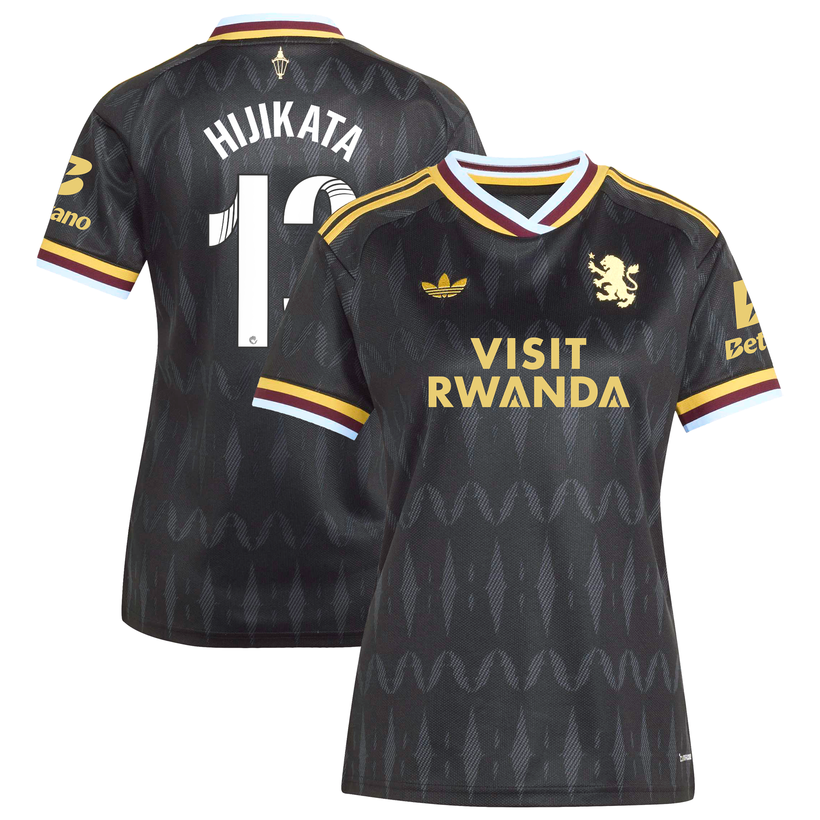 Aston Villa adidas WSL Away Shirt 2026-27 - Womens with Hijikata 13 printing