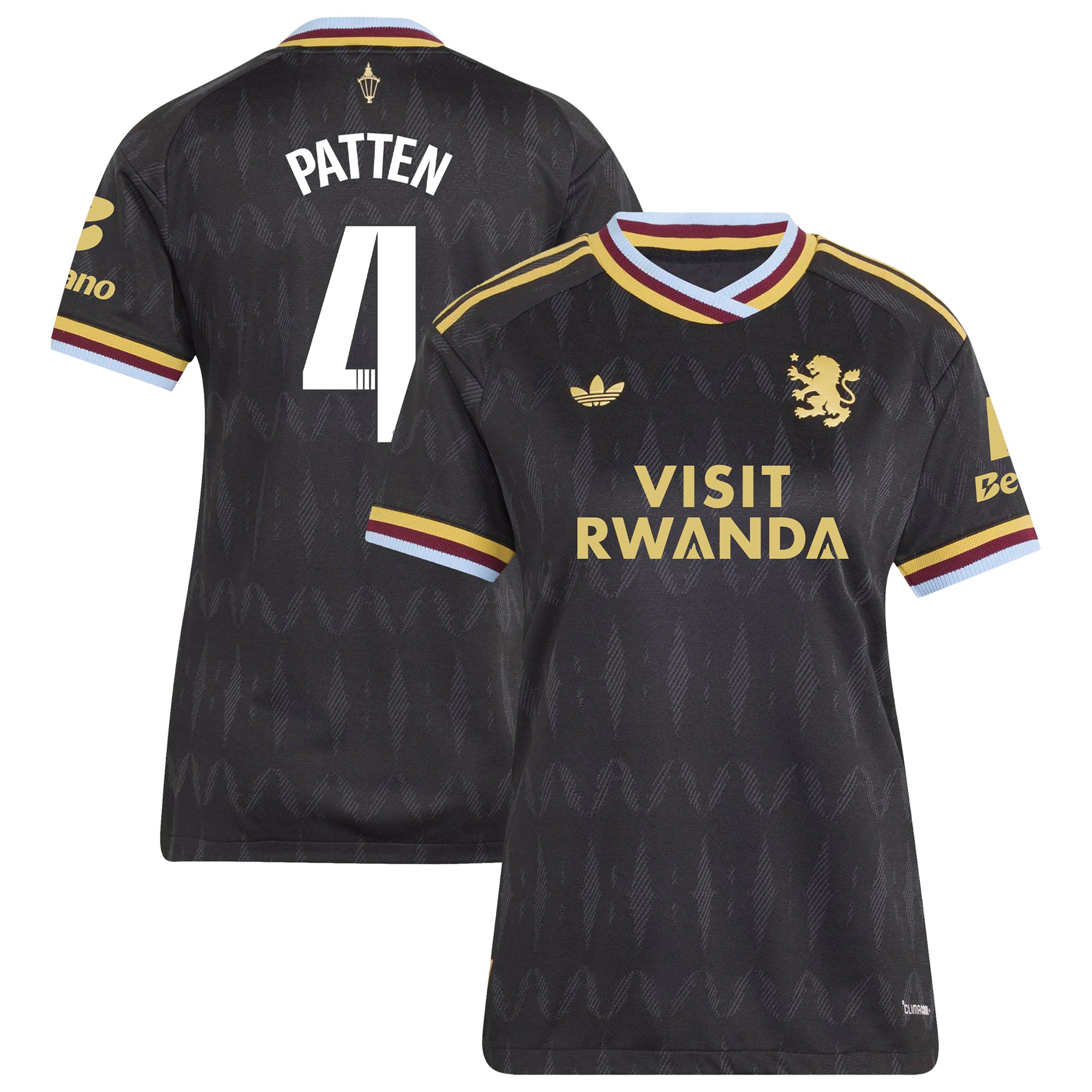 Aston Villa adidas WSL Away Authentic Shirt 2026-27 - Womens with Patten 4 printing