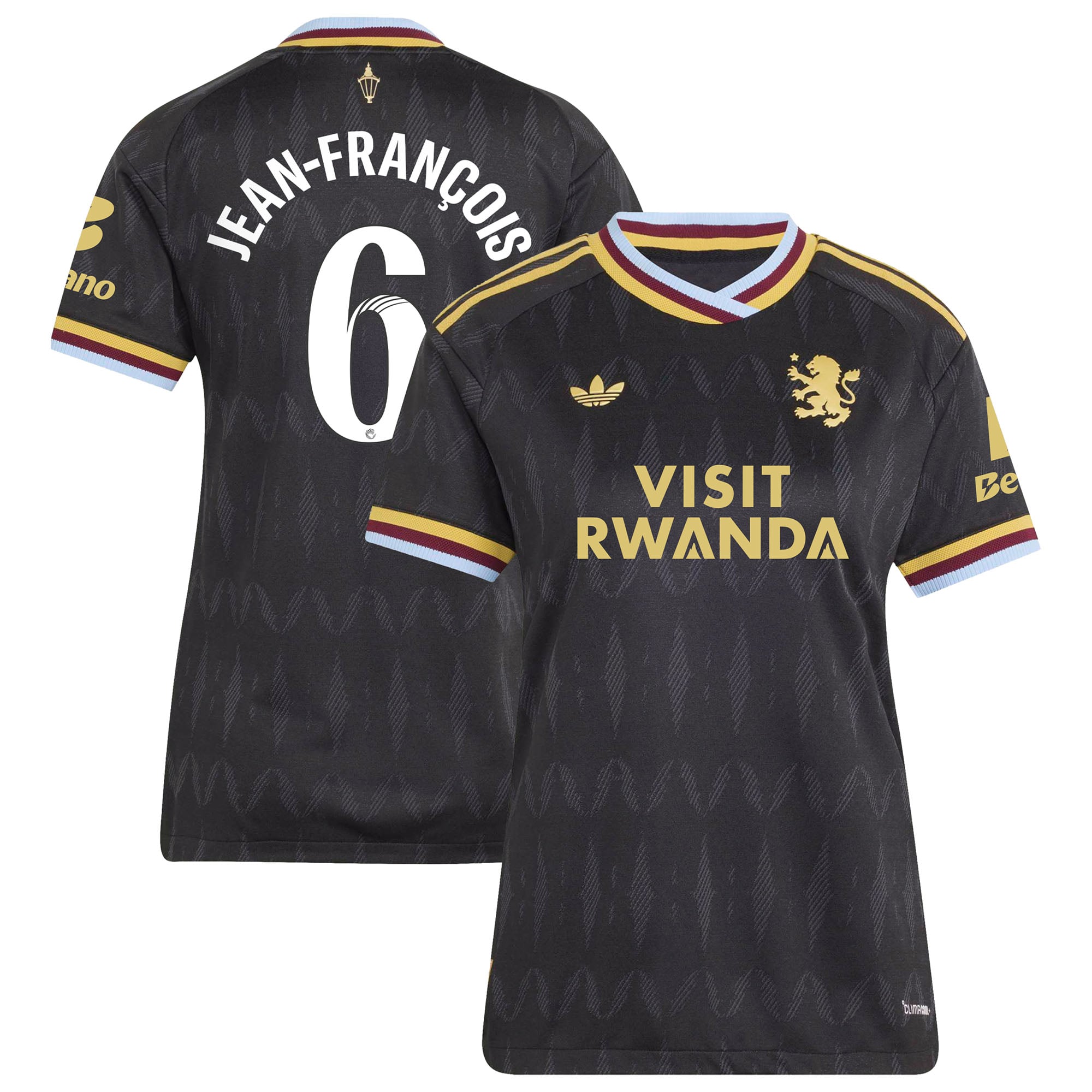 Aston Villa adidas WSL Away Authentic Shirt 2026-27 - Womens with Jean-françois 6 printing