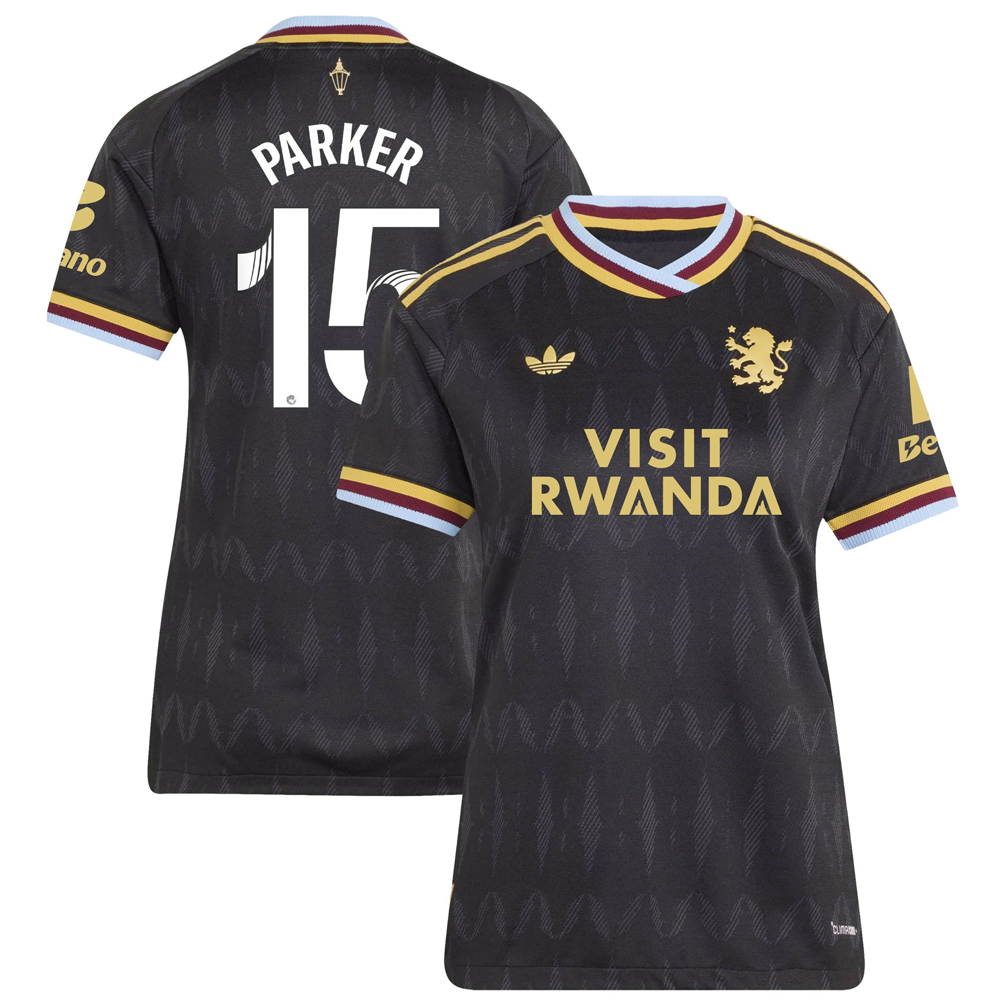 Aston Villa adidas WSL Away Authentic Shirt 2026-27 - Womens with Parker 15 printing