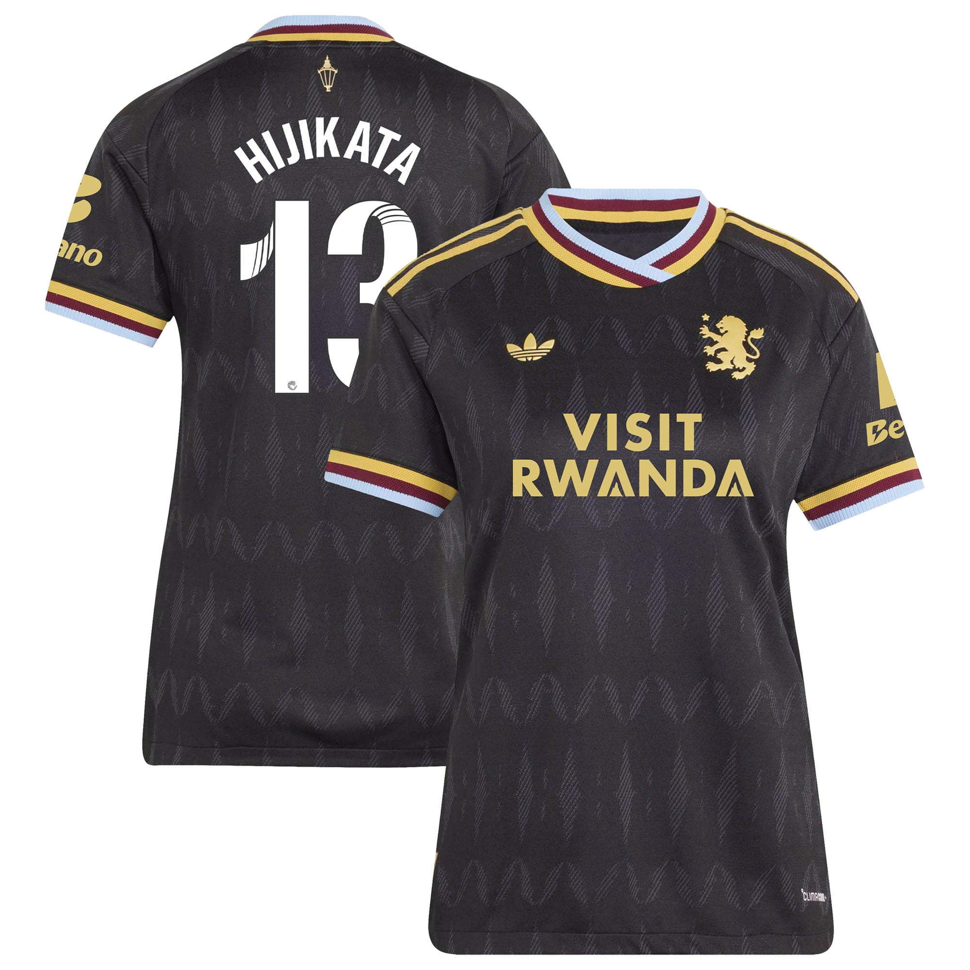 Aston Villa adidas WSL Away Authentic Shirt 2026-27 - Womens with Hijikata 13 printing