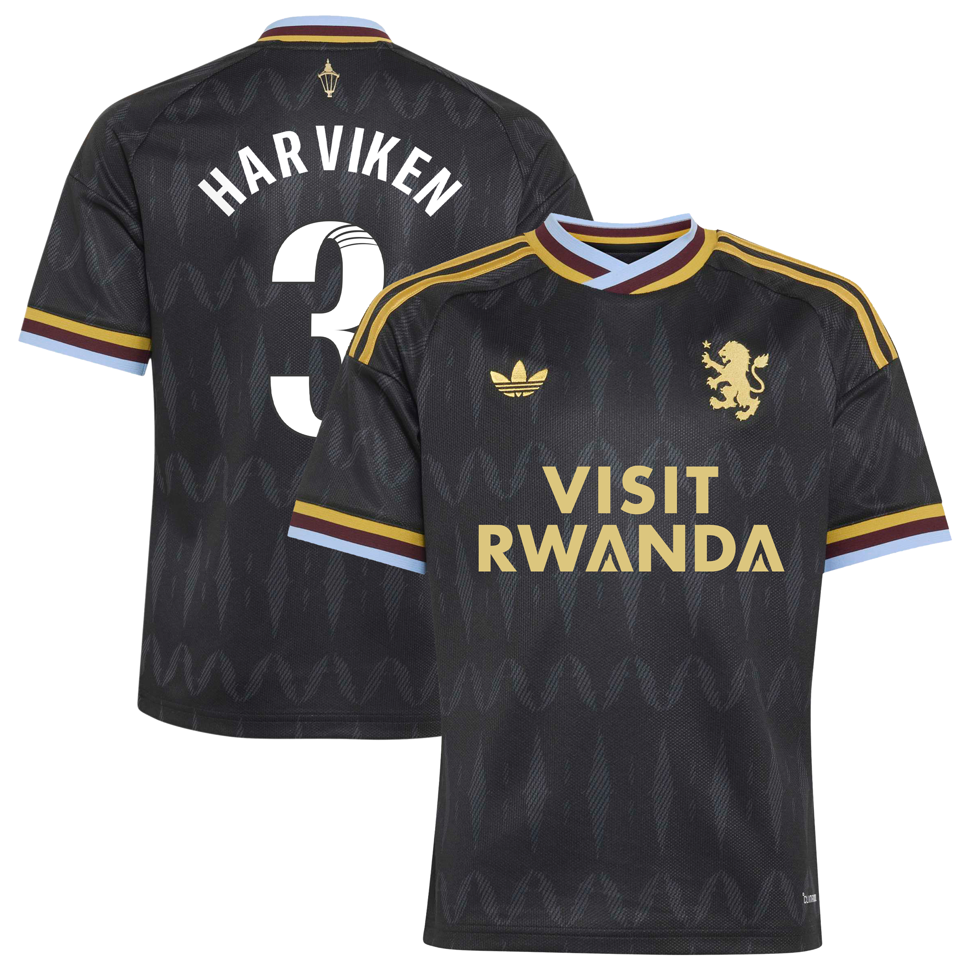 Aston Villa adidas WSL Away Shirt 2026-27 - Kids with Harviken 3 printing, , rebel_hi-res
