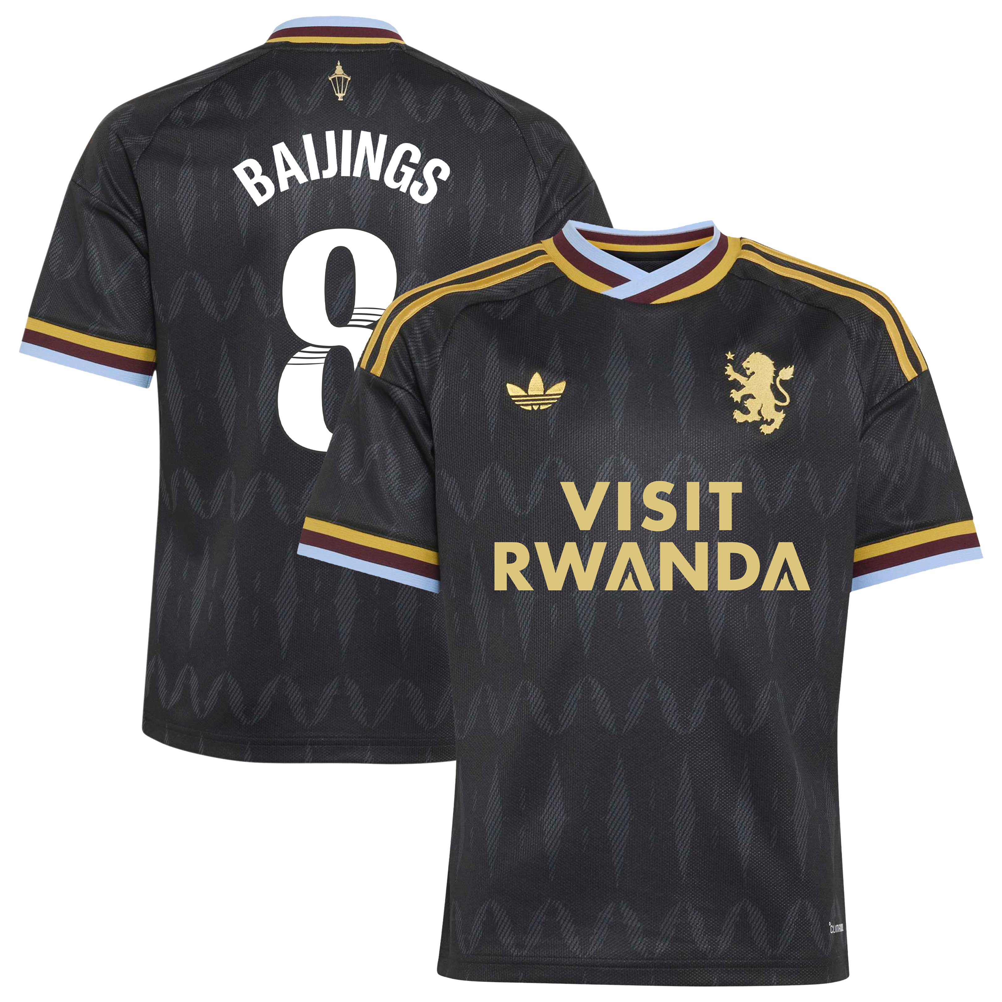 Aston Villa adidas WSL Away Shirt 2026-27 - Kids with Baijings 8 printing
