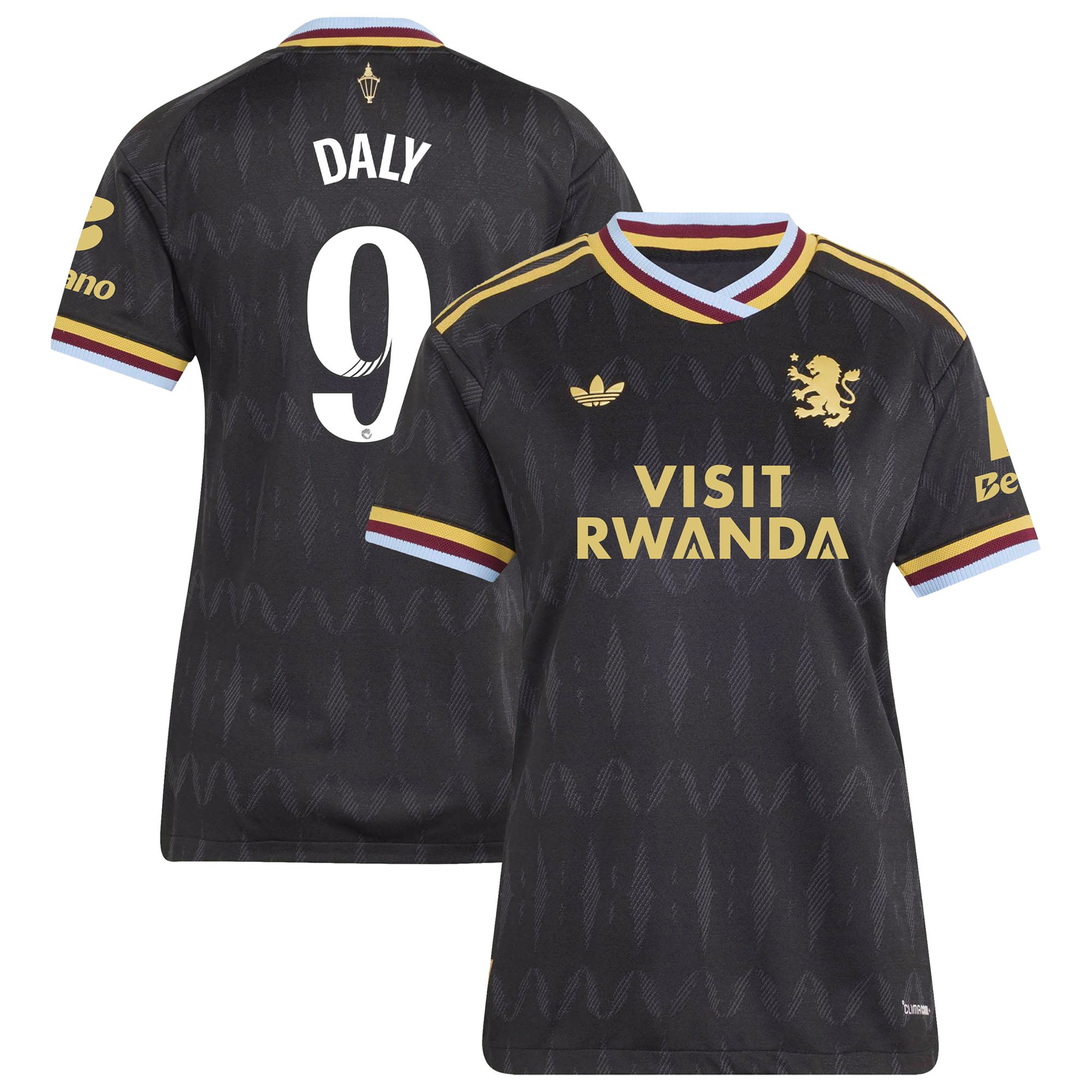 Aston Villa adidas WSL Away Authentic Shirt 2026-27 - Womens with Daly 9 printing