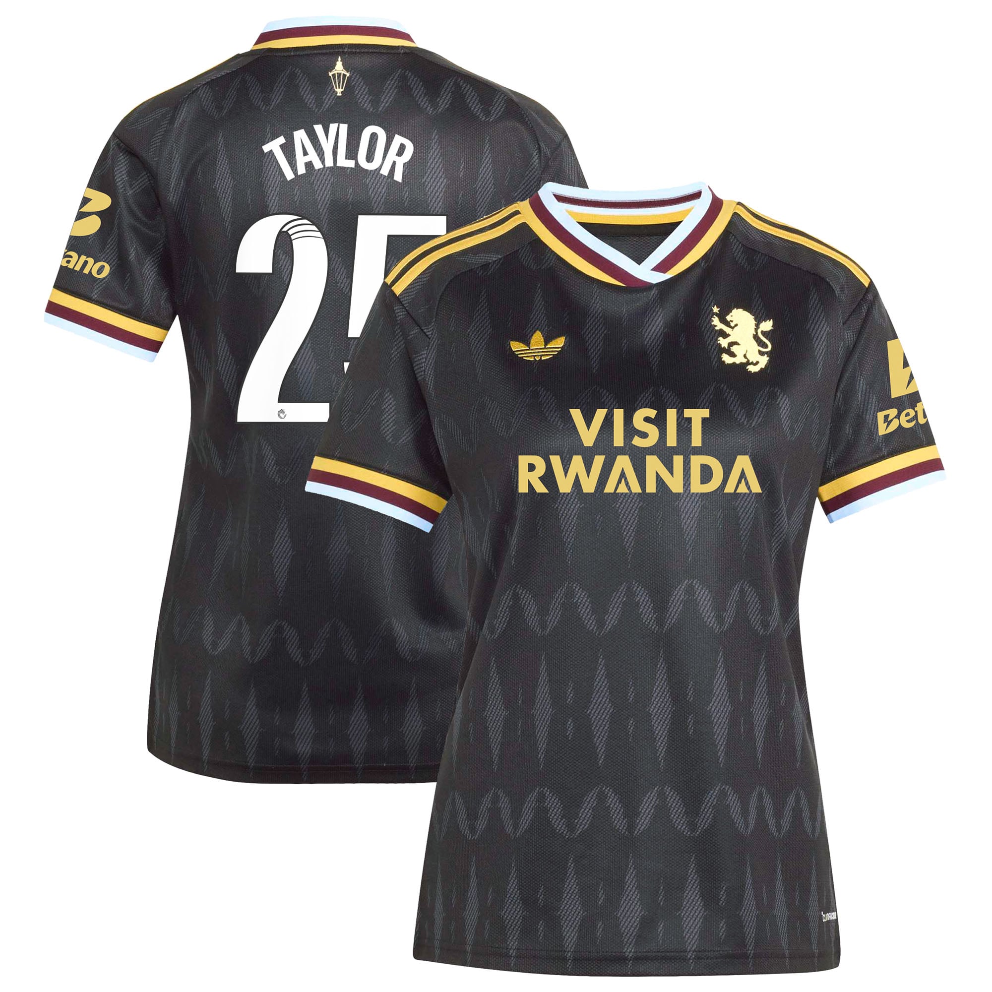 Aston Villa adidas WSL Away Shirt 2026-27 - Womens with Taylor 25 printing