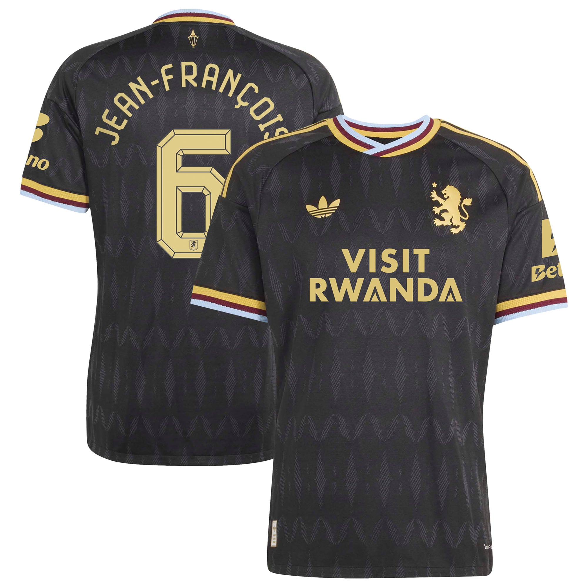Aston Villa adidas Away Authentic Shirt 2026-27 with Jean-fran&ccedil;ois 6 Cup printing, , rebel_hi-res