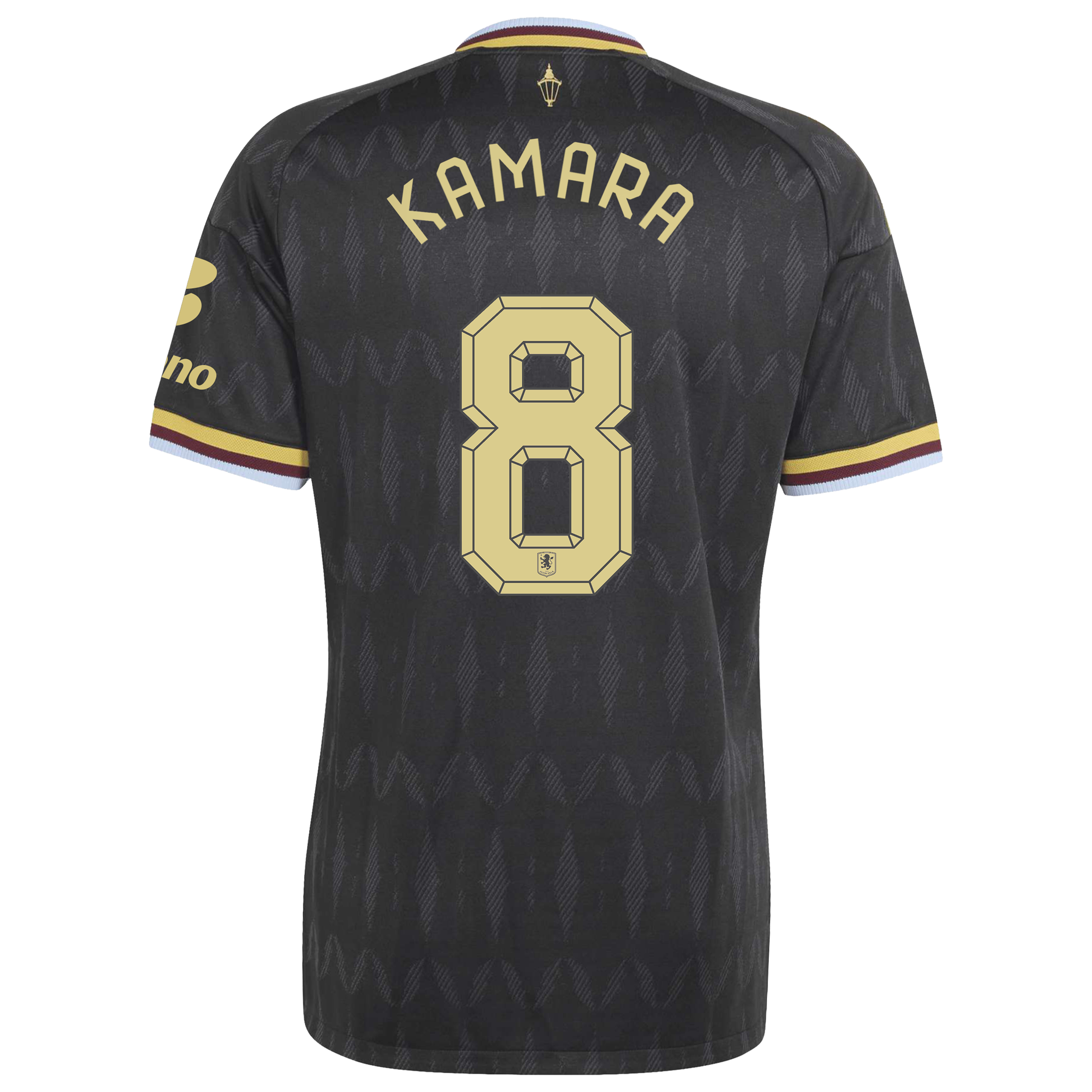 Aston Villa adidas Away Authentic Shirt 2026-27 with Kamara 8 Cup printing, , rebel_hi-res