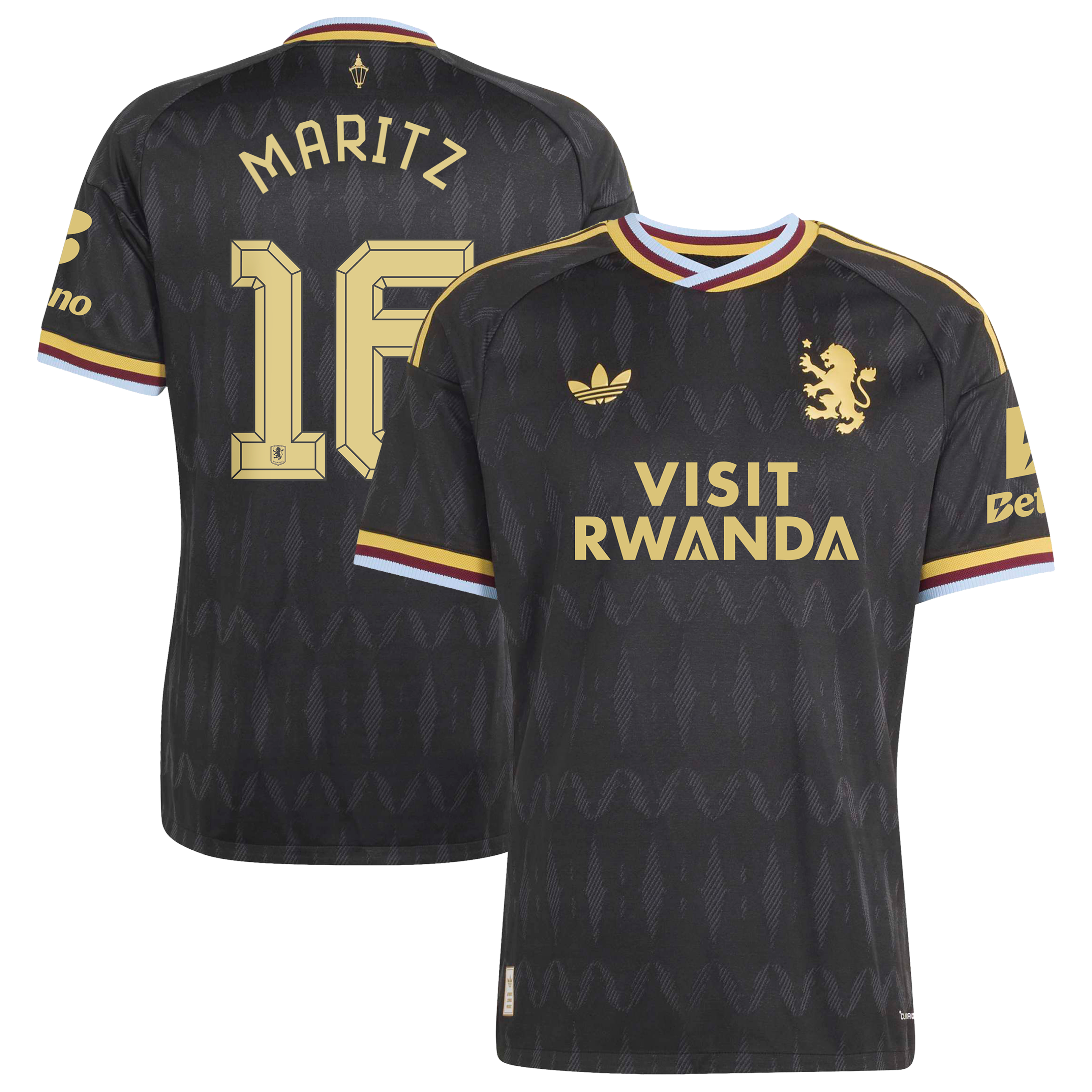 Aston Villa adidas Away Authentic Shirt 2026-27 with Maritz 16 Cup printing, , rebel_hi-res