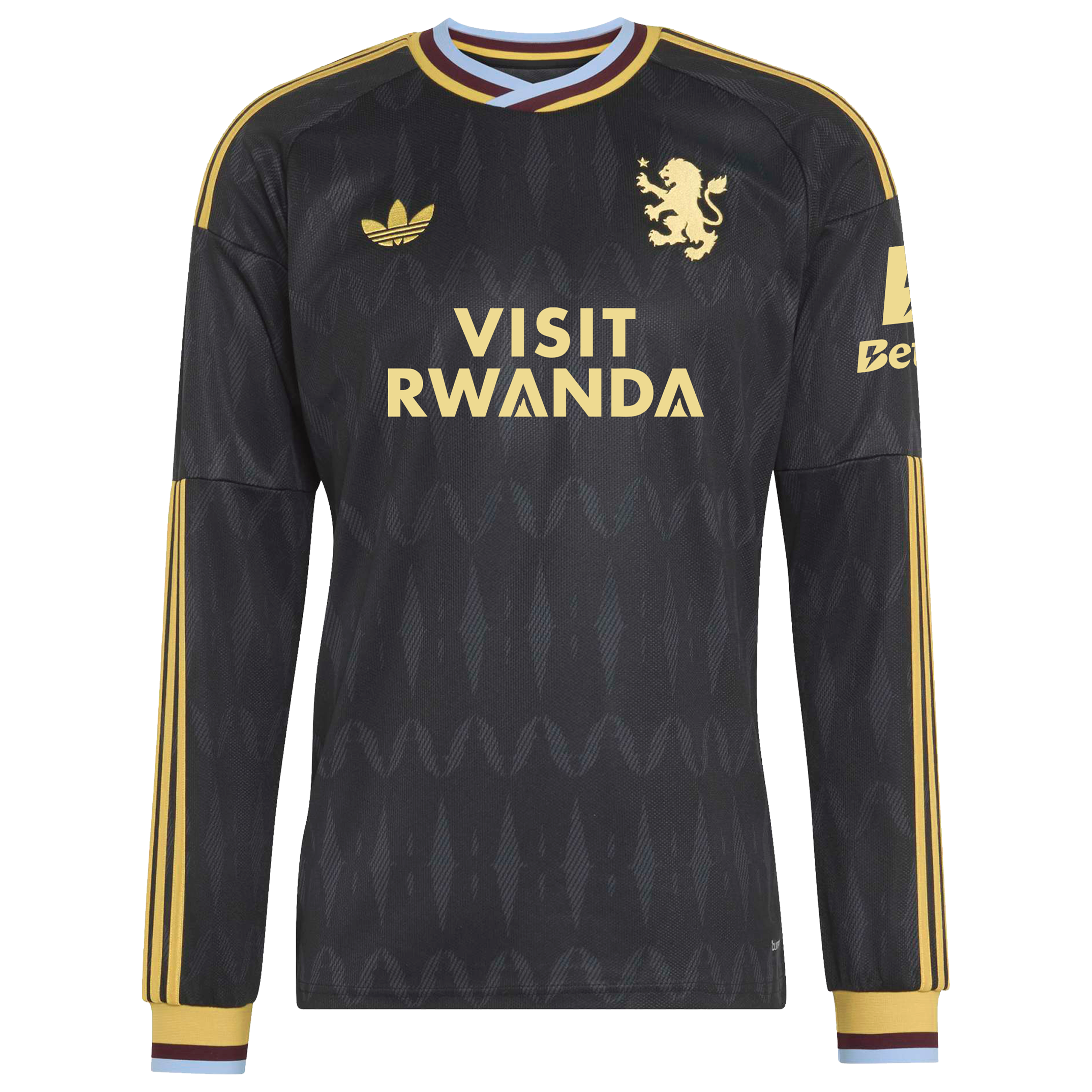 Aston Villa adidas Away Shirt 2026-27 - Long Sleeve with Jean-fran&ccedil;ois 6 Cup printing, , rebel_hi-res