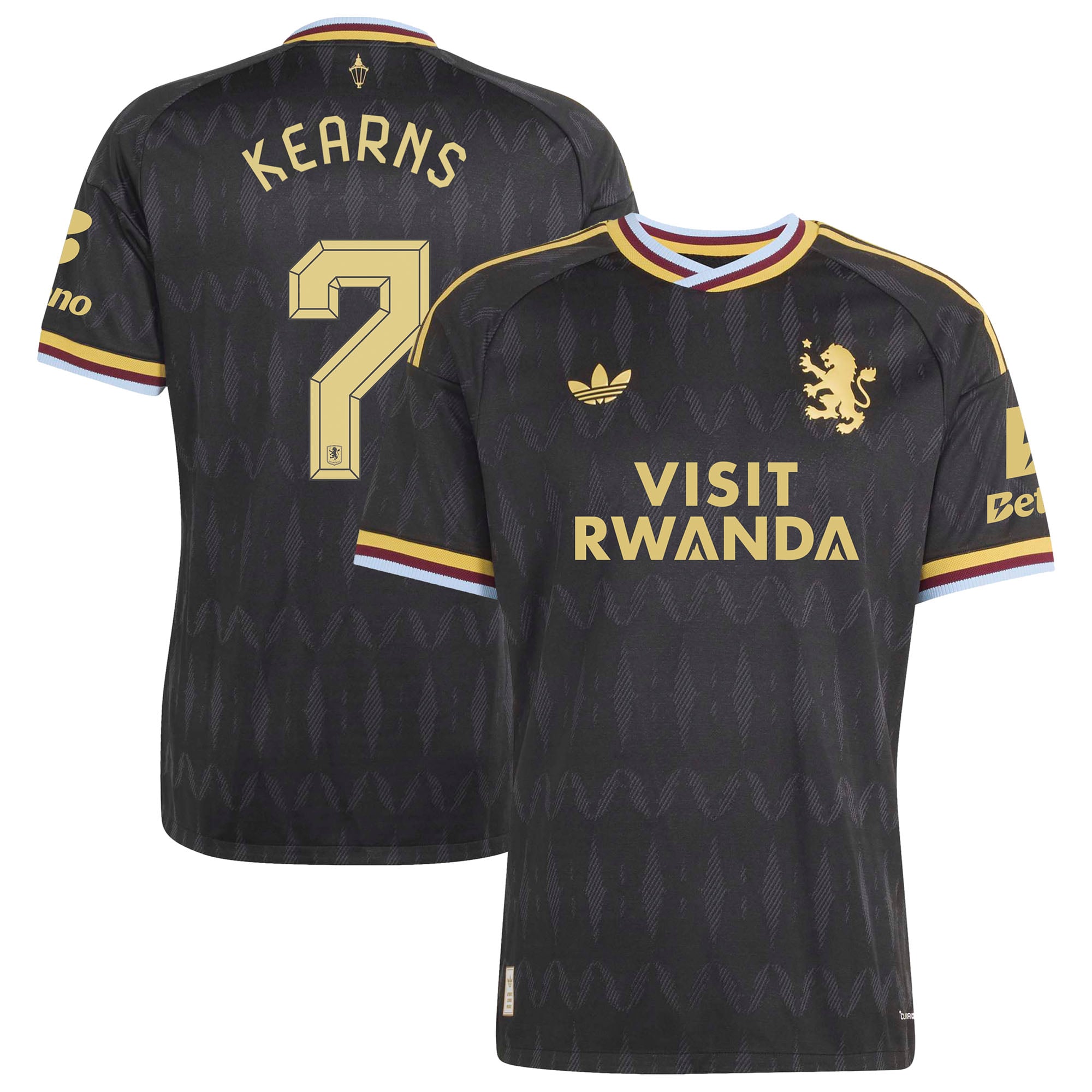 Aston Villa adidas Away Authentic Shirt 2026-27 with Kearns 7 Cup printing, , rebel_hi-res