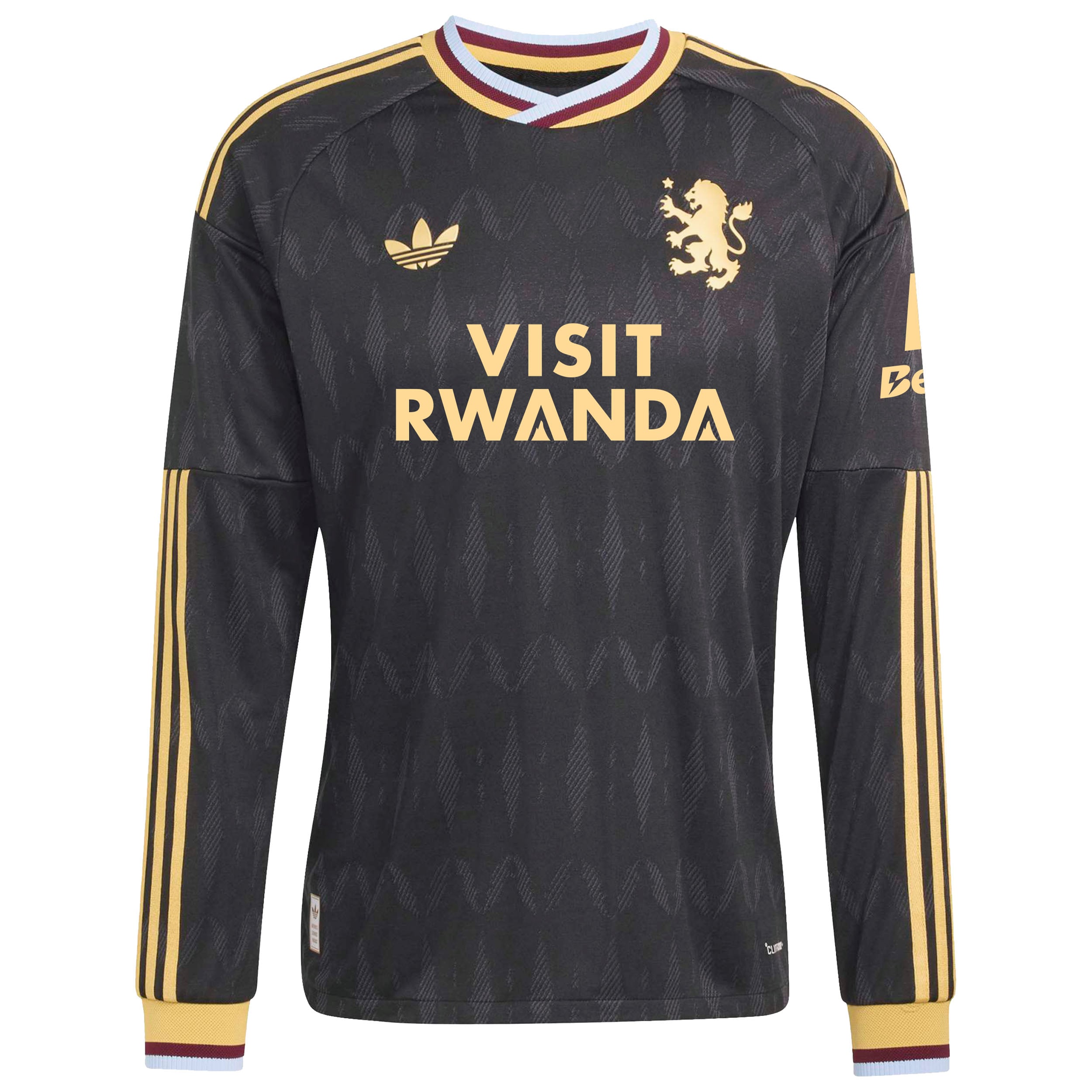 Aston Villa adidas Away Authentic Shirt 2026-27 - Long Sleeve with McAulay 27 Cup printing, , rebel_hi-res