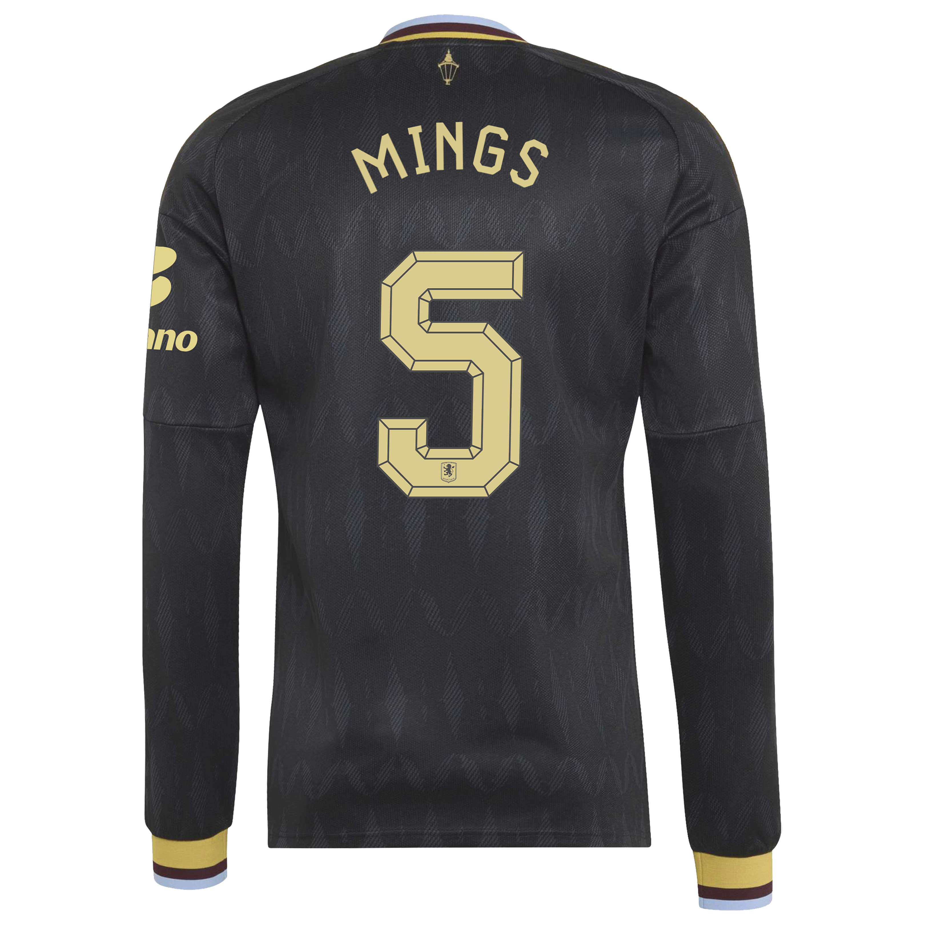 Aston Villa adidas Away Shirt 2026-27 - Long Sleeve with Mings 5 Cup printing, , rebel_hi-res