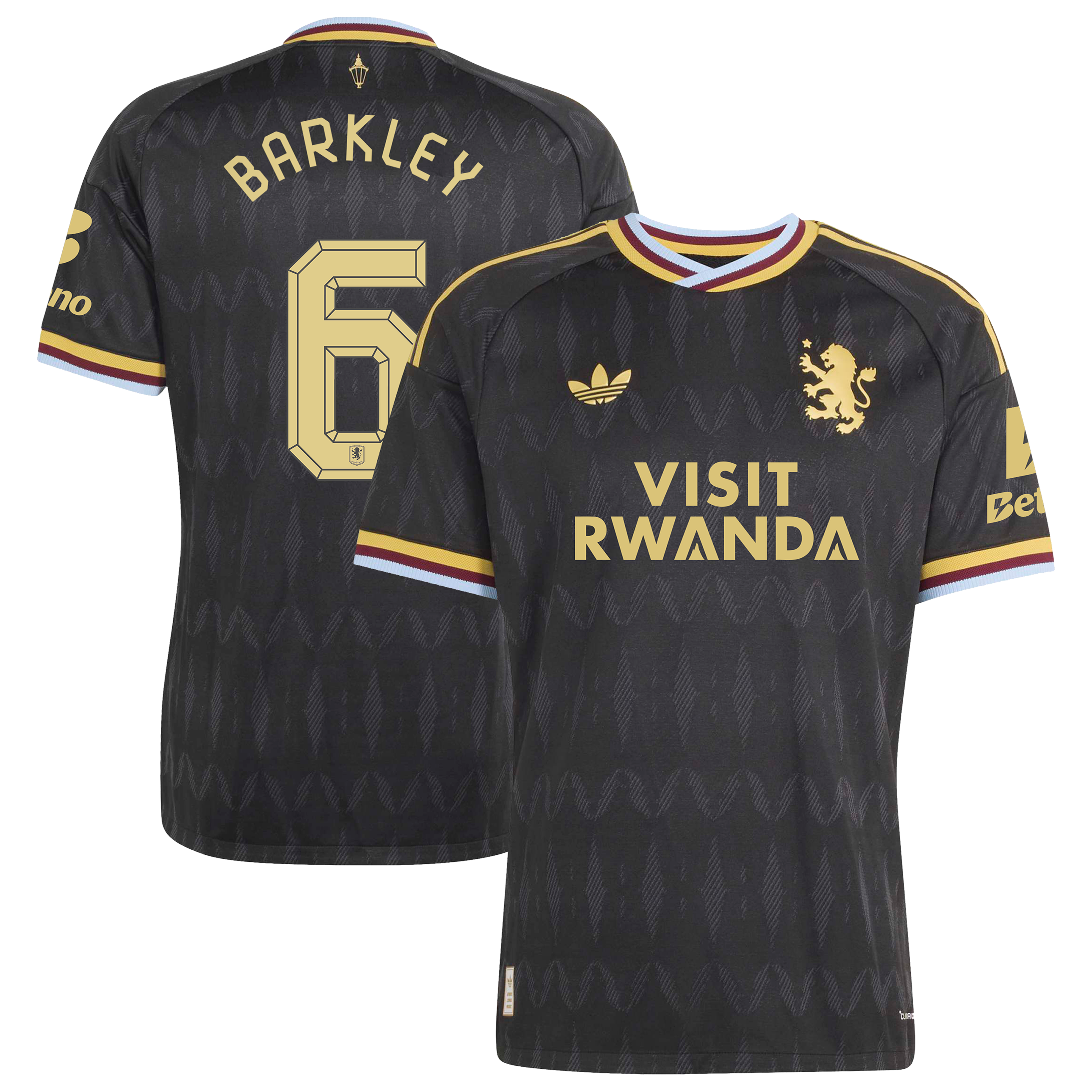 Aston Villa adidas Away Authentic Shirt 2026-27 with Barkley 6 Cup printing