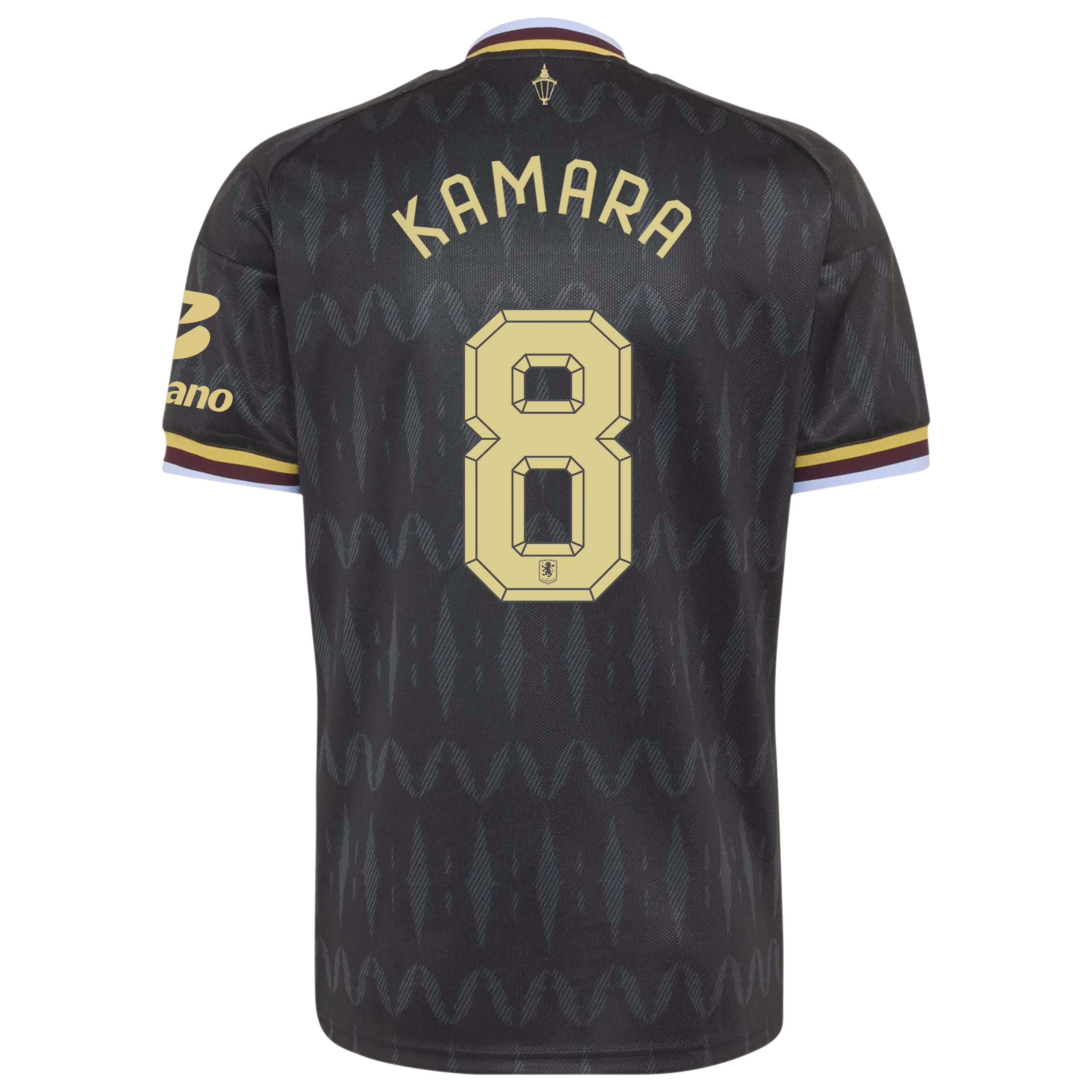 Aston Villa adidas Away Shirt 2026-27 with Kamara 8 Cup printing, , rebel_hi-res