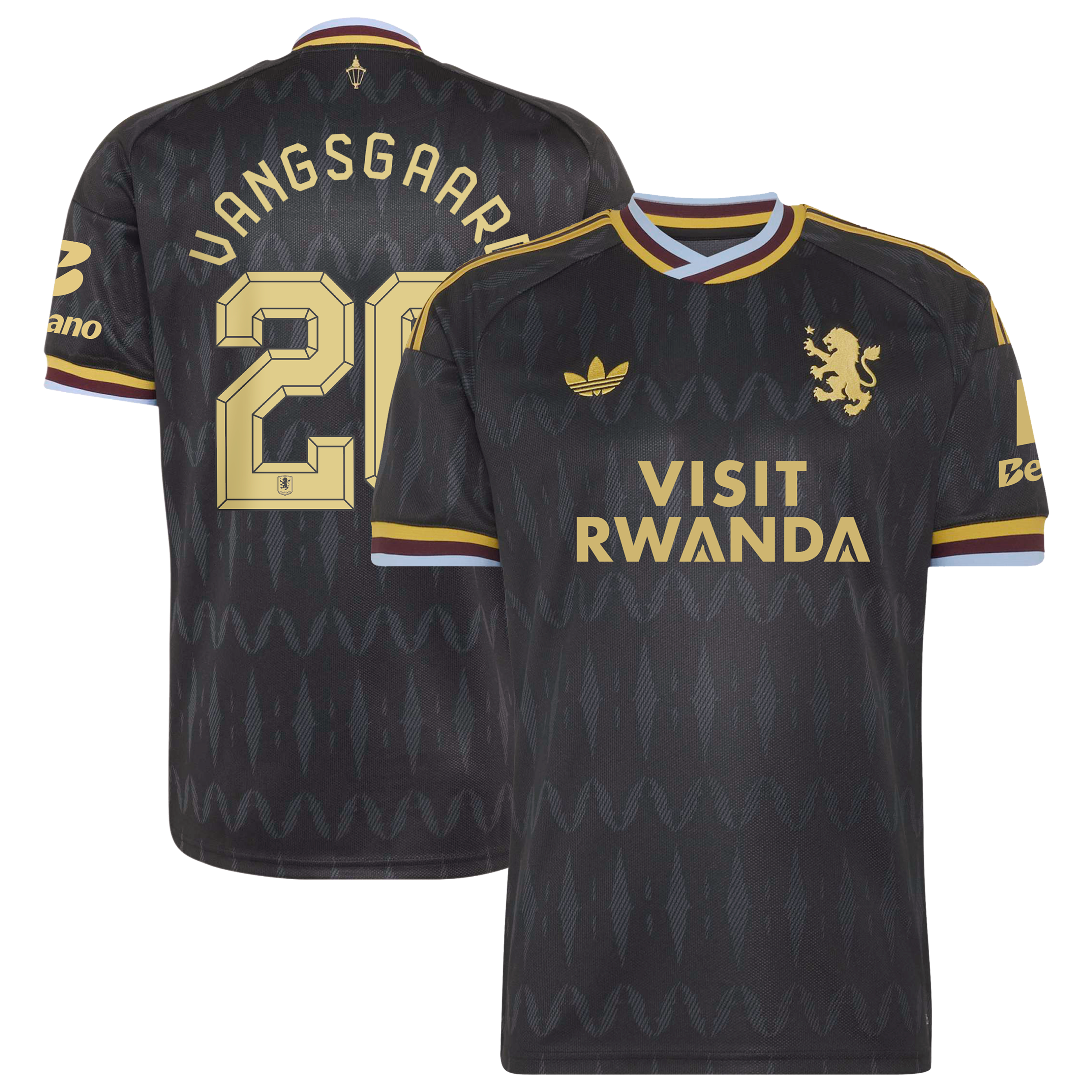Aston Villa adidas Away Shirt 2026-27 with Vangsgaard 20 Cup printing, , rebel_hi-res