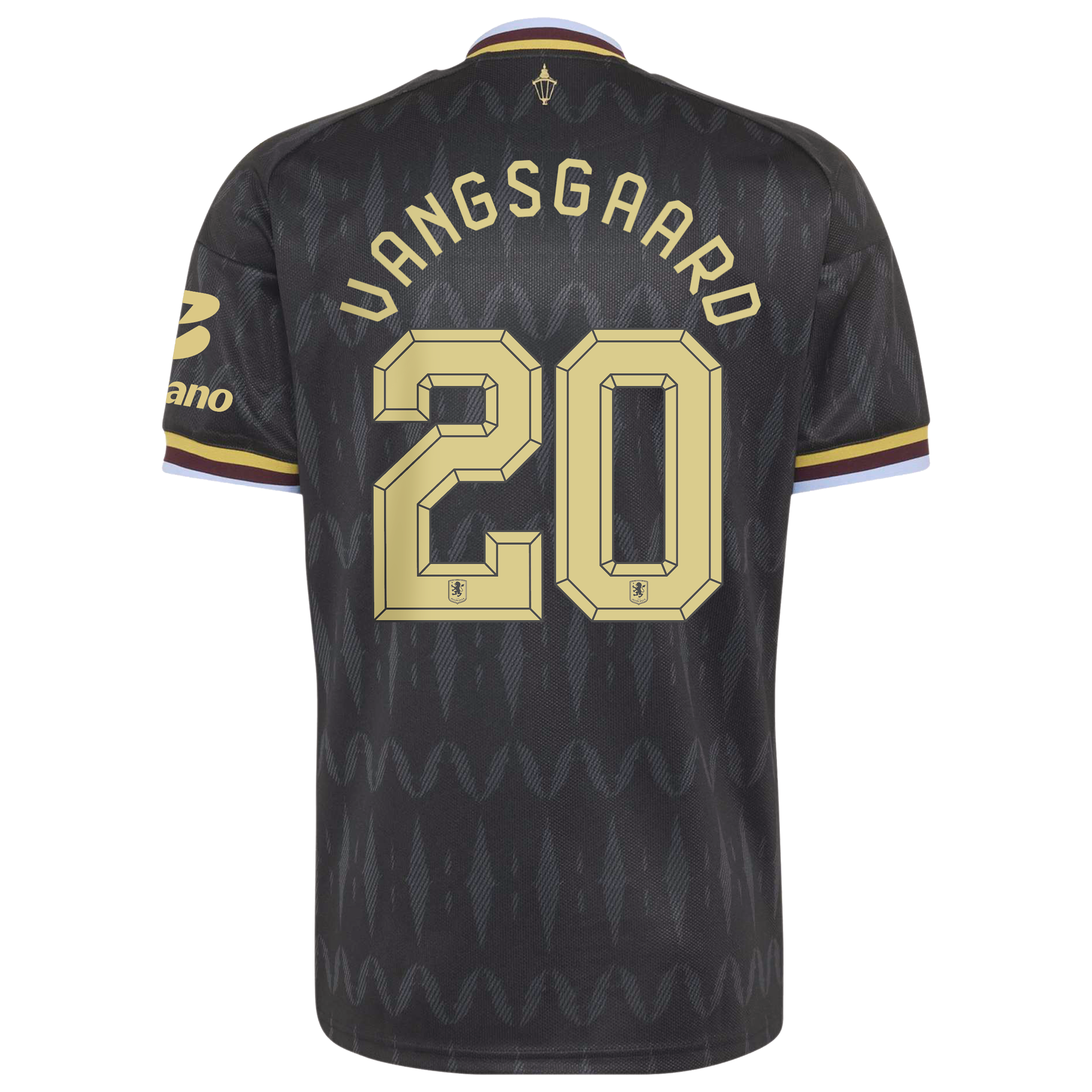 Aston Villa adidas Away Shirt 2026-27 with Vangsgaard 20 Cup printing, , rebel_hi-res