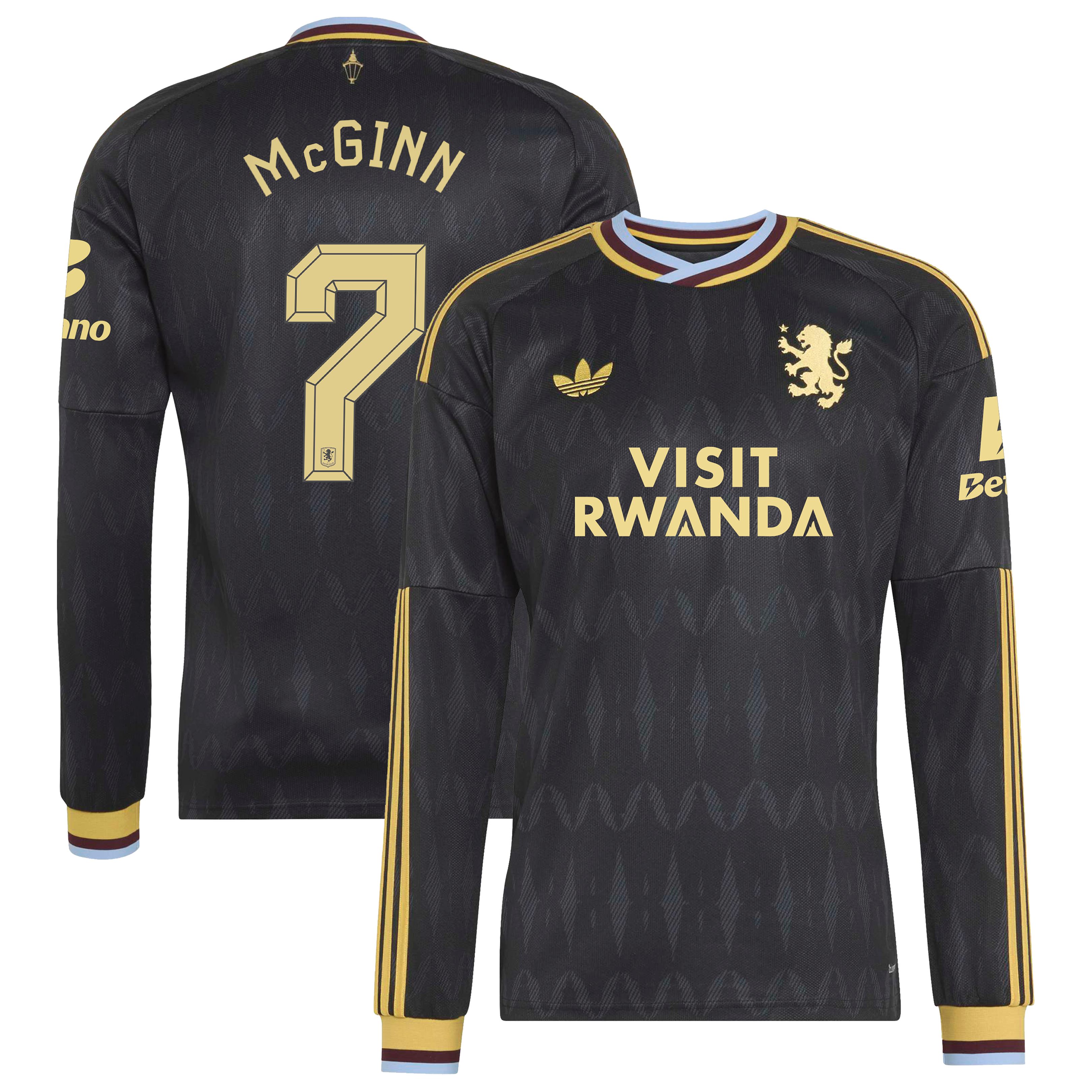 Aston Villa adidas Away Shirt 2026-27 - Long Sleeve with Mcginn 7 Cup printing, , rebel_hi-res