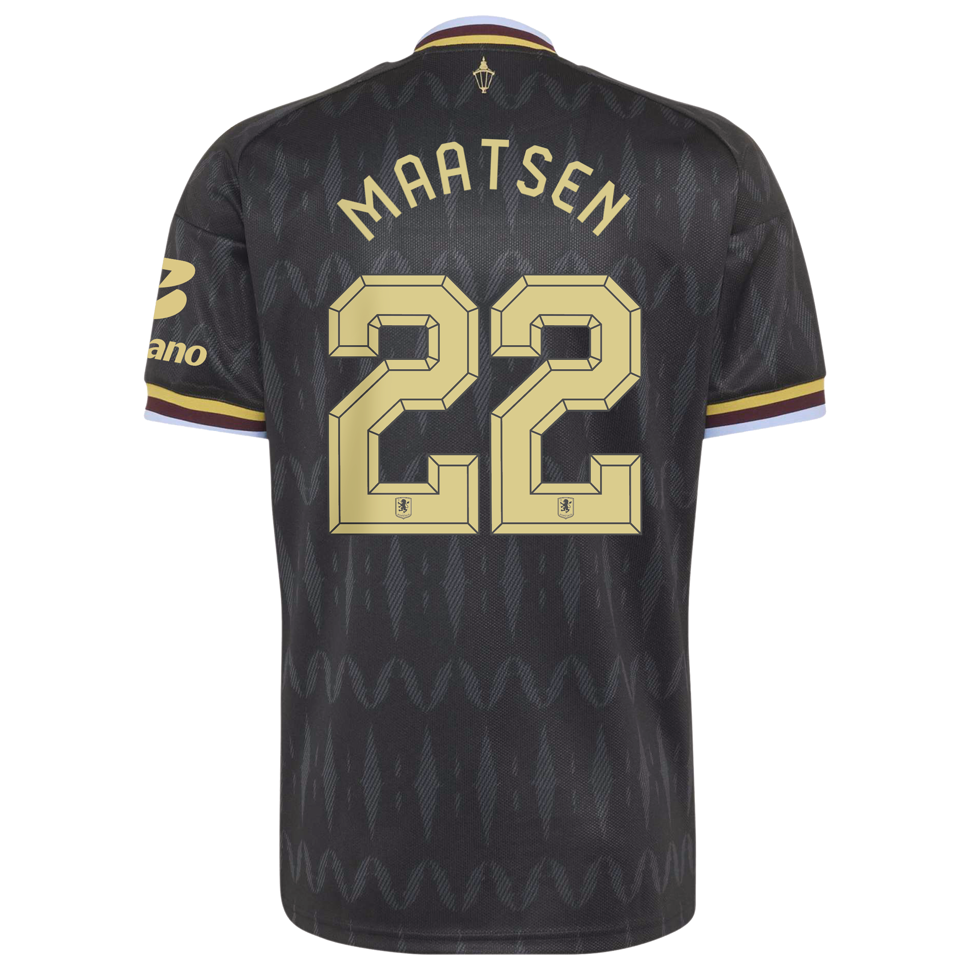 Aston Villa adidas Away Shirt 2026-27 with Maatsen 22 Cup printing, , rebel_hi-res