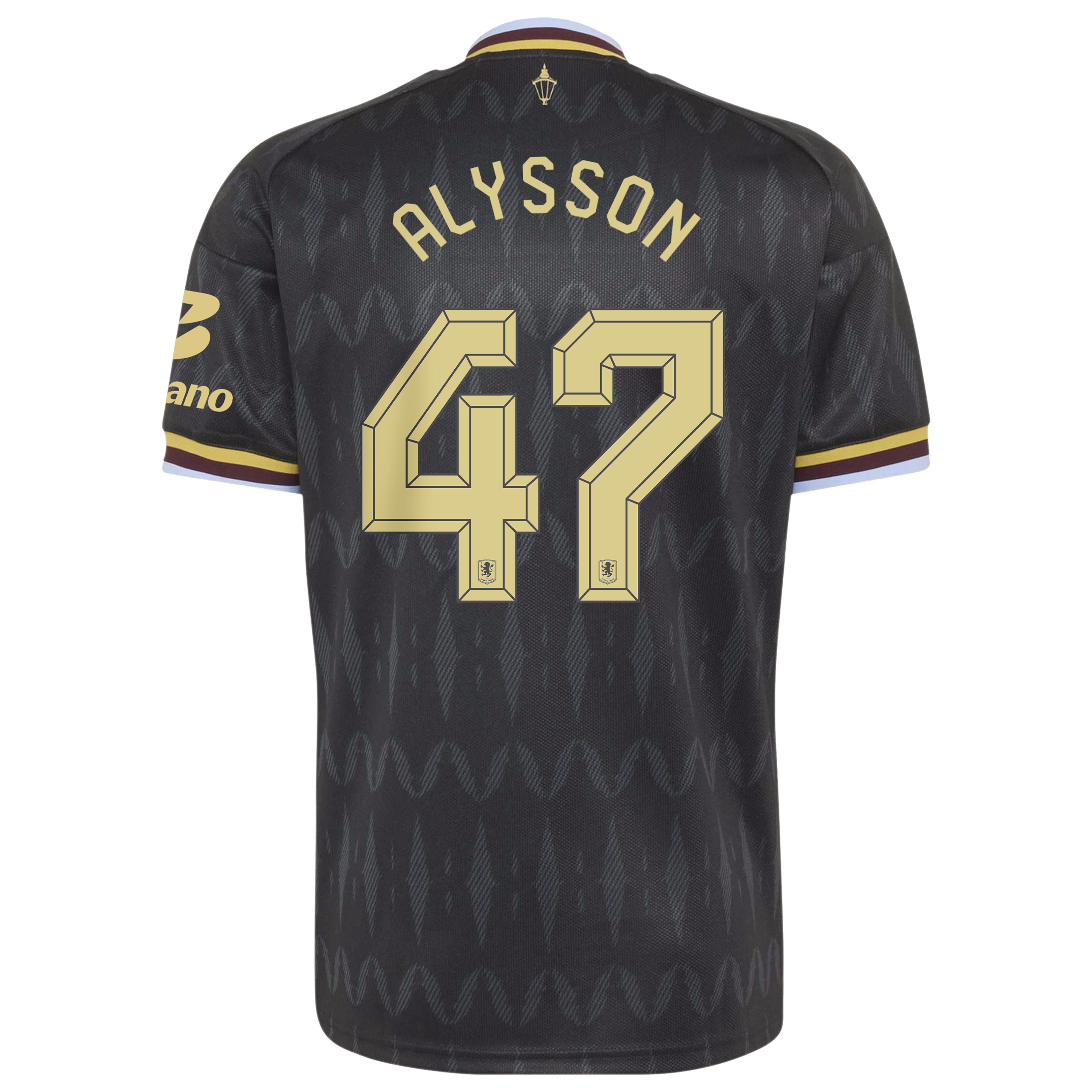 Aston Villa adidas Away Shirt 2026-27 with Alysson 47 Cup printing, , rebel_hi-res