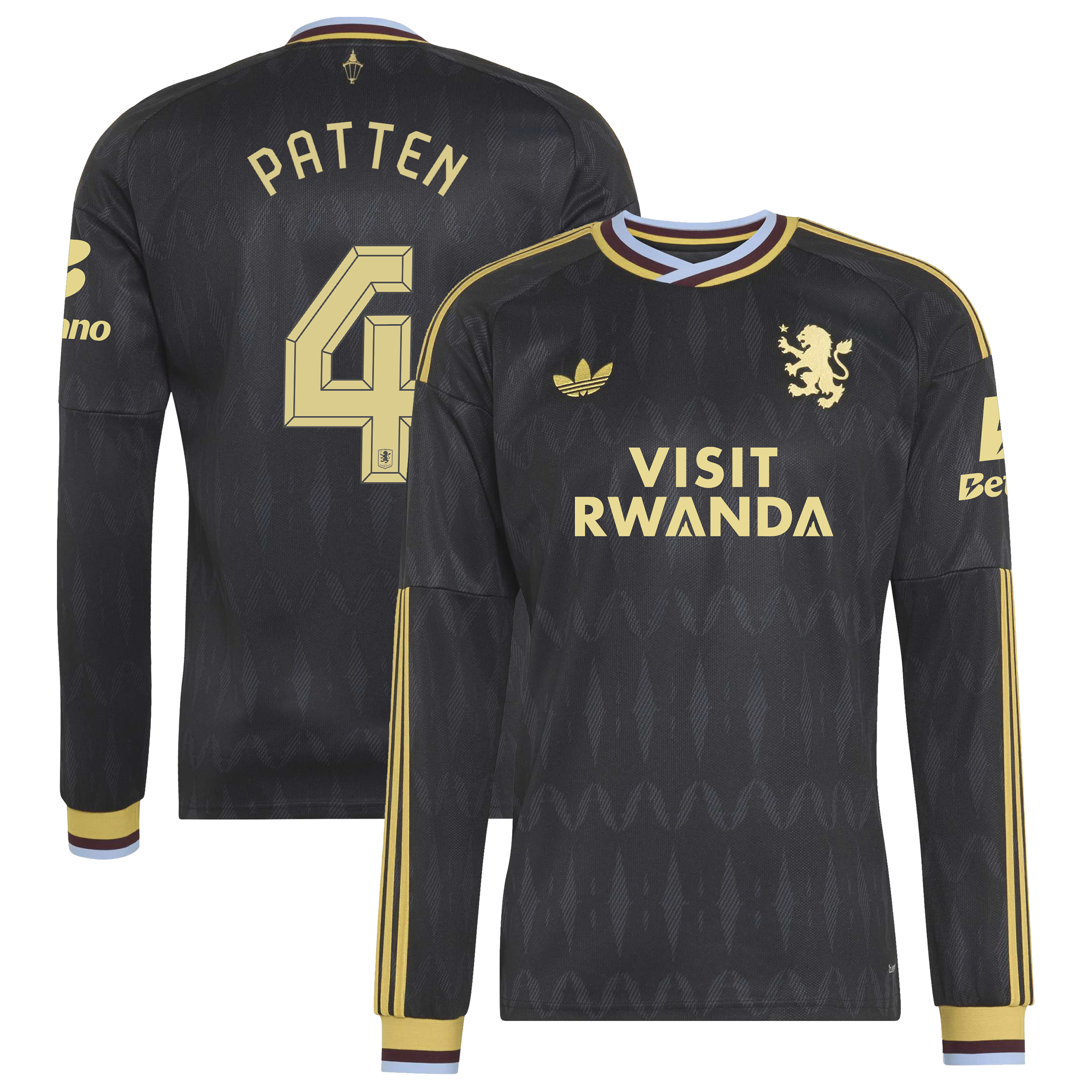 Aston Villa adidas Away Shirt 2026-27 - Long Sleeve with Patten 4 Cup printing, , rebel_hi-res