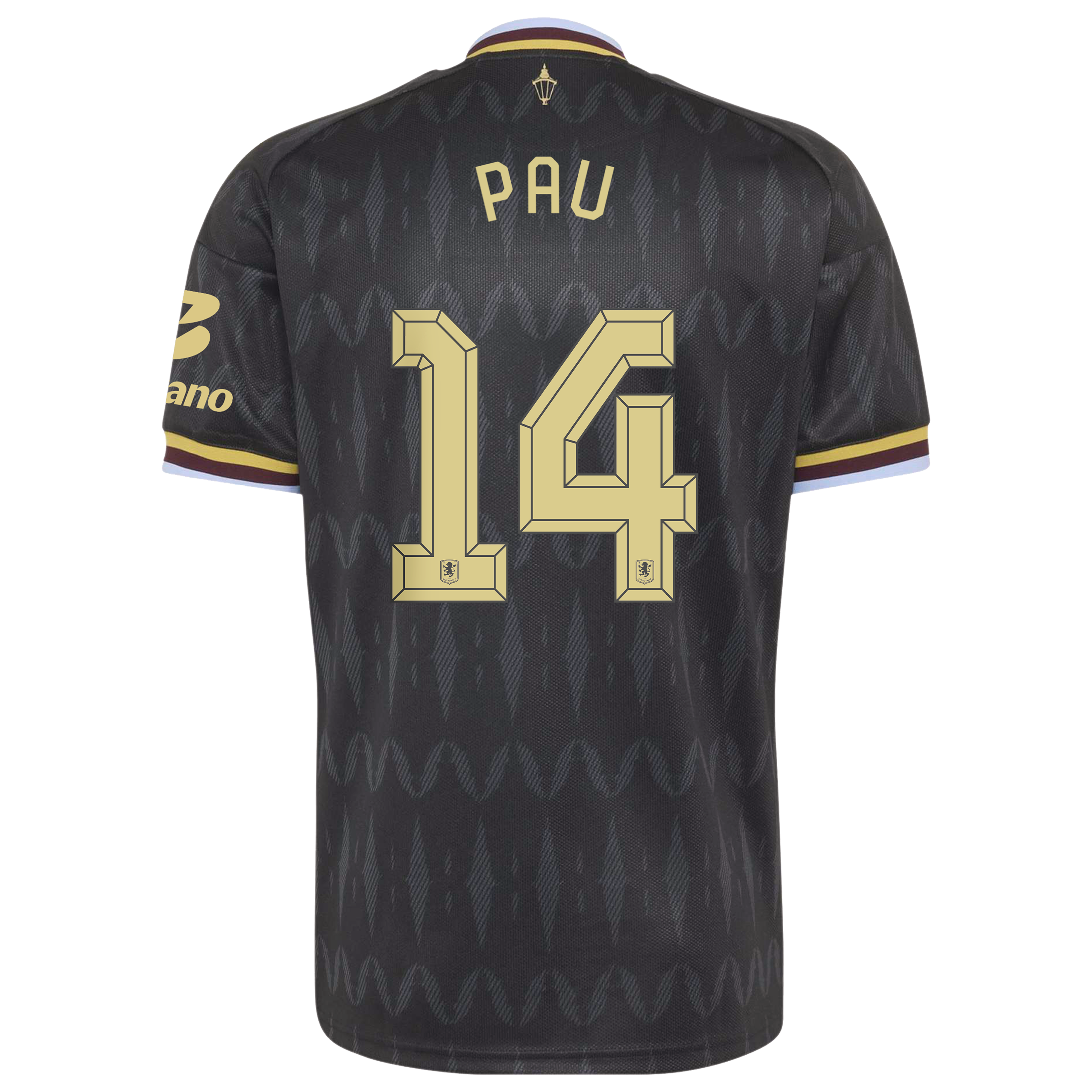 Aston Villa adidas Away Shirt 2026-27 with Pau 14 Cup printing, , rebel_hi-res