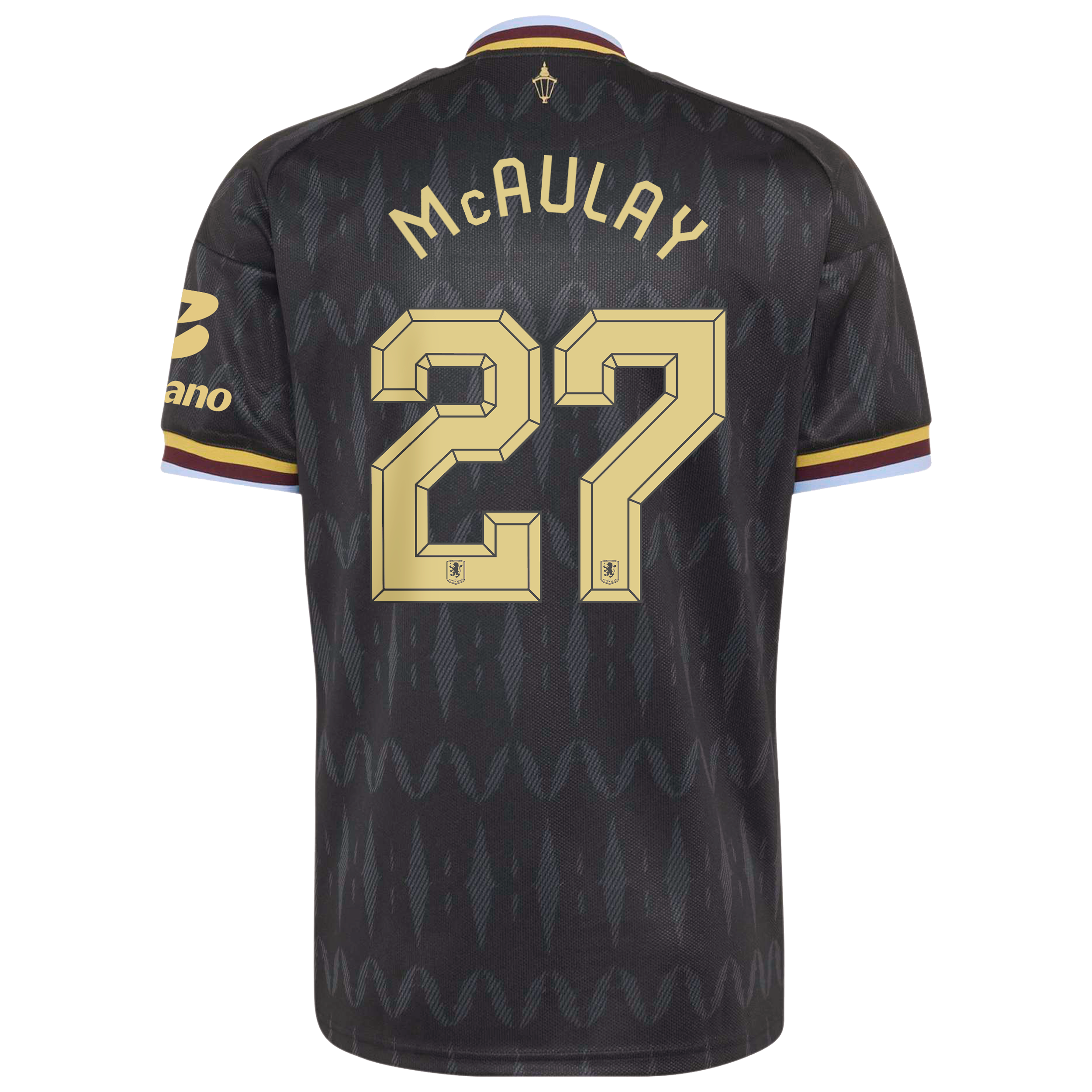 Aston Villa adidas Away Shirt 2026-27 with McAulay 27 Cup printing, , rebel_hi-res